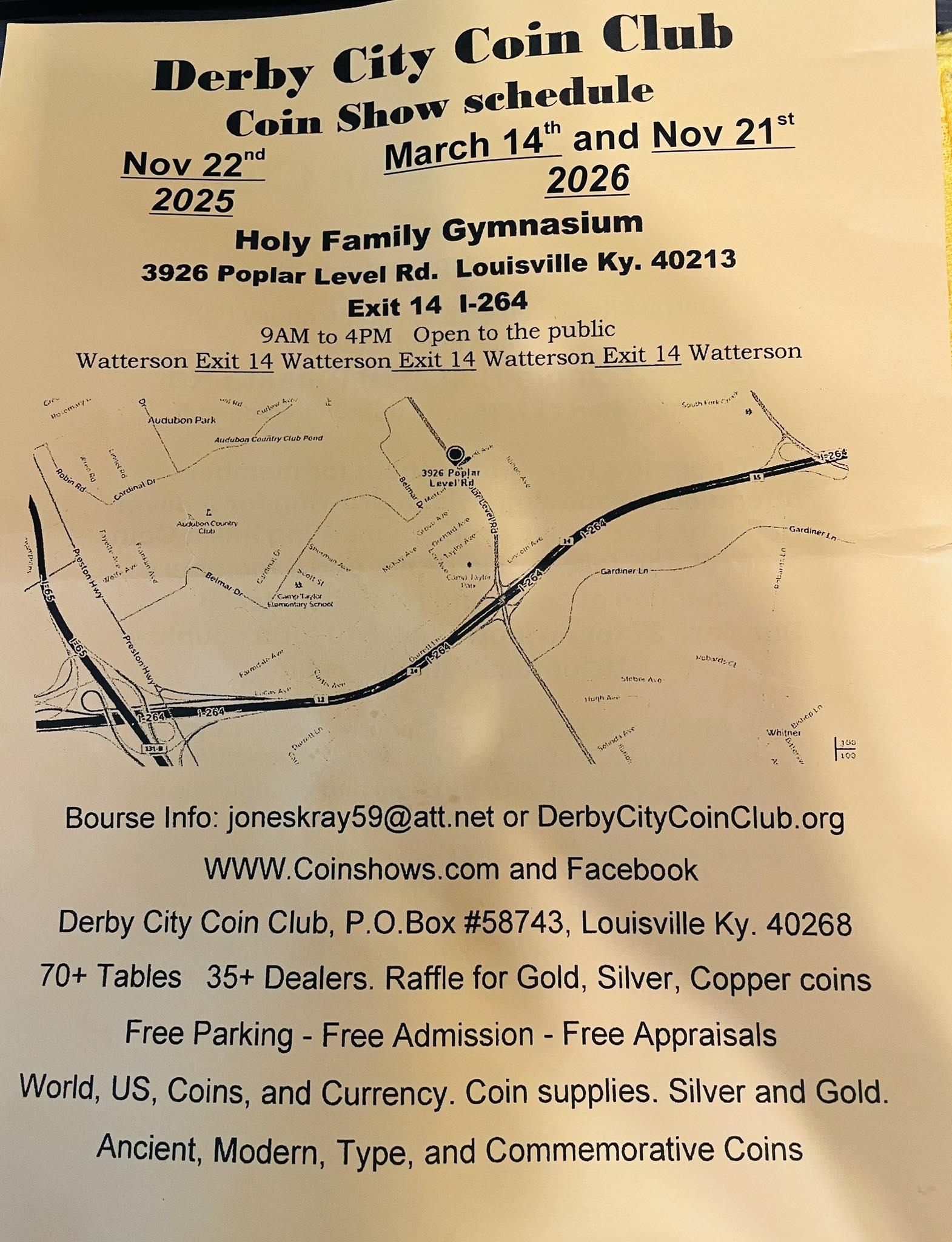Derby City Coin Club | Louisville KY