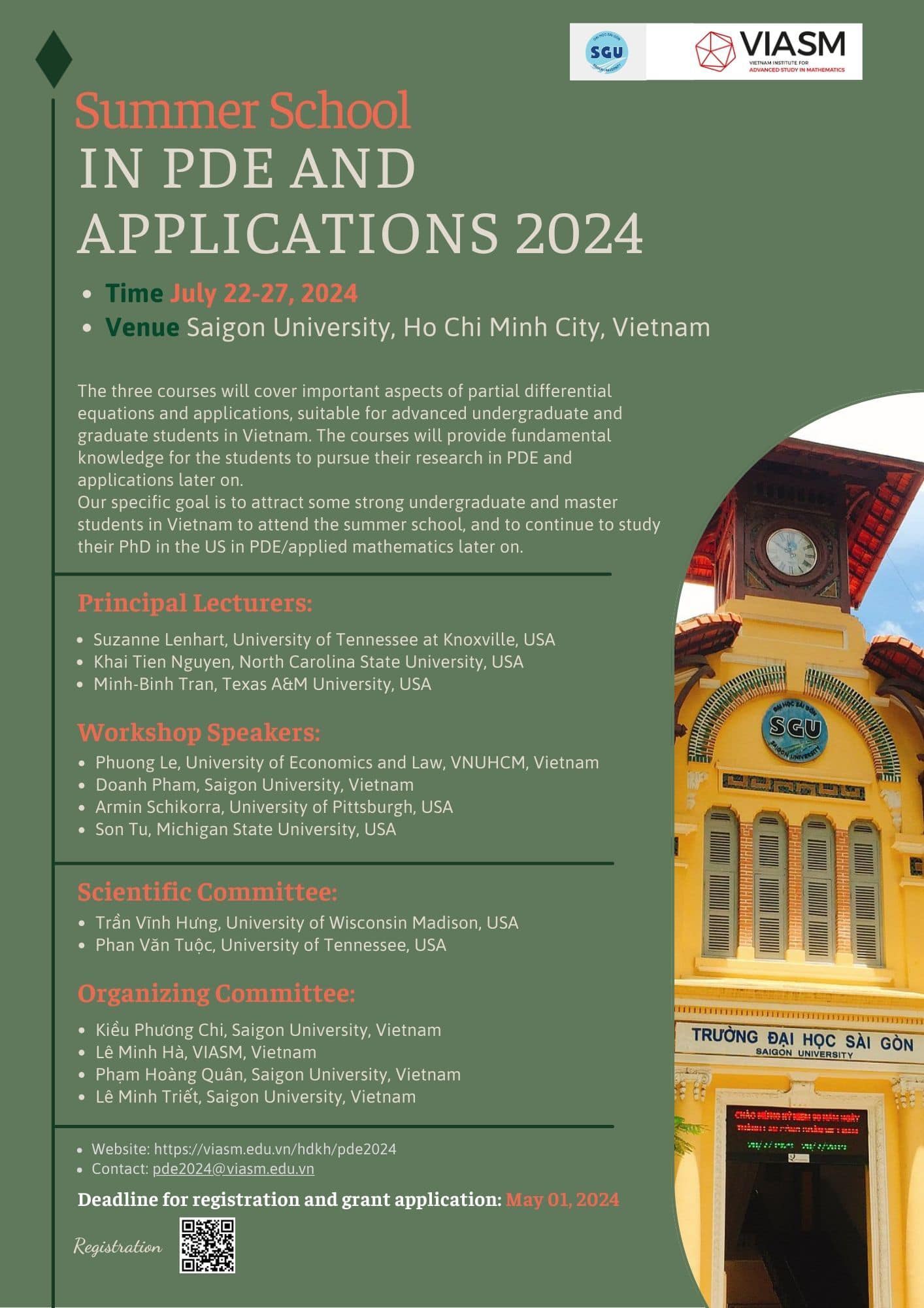 📣📣📣Summer school... - Viện Nghiên cứu cao cấp về Toán - VIASM | Facebook