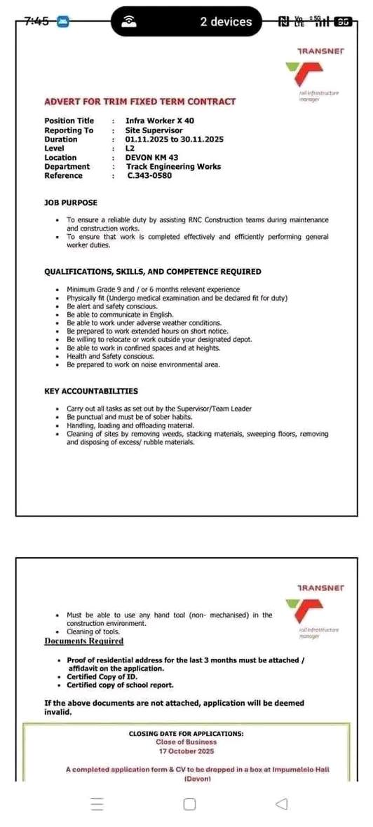 TRANSNET IS HIRING | Facebook