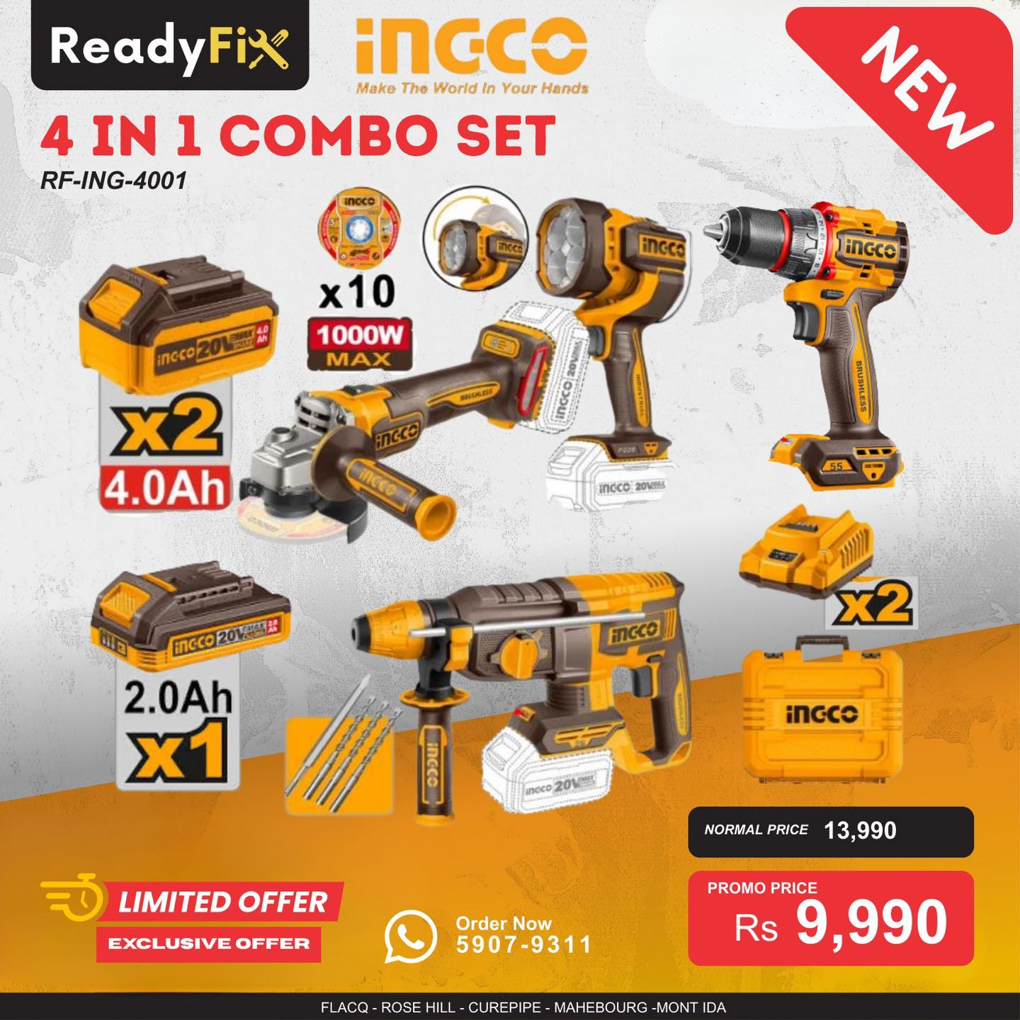 ReadyFix - 🔥 EXCLUSIVE 4PCS COMBO – ONLY at ReadyFix! 🔥... | Facebook