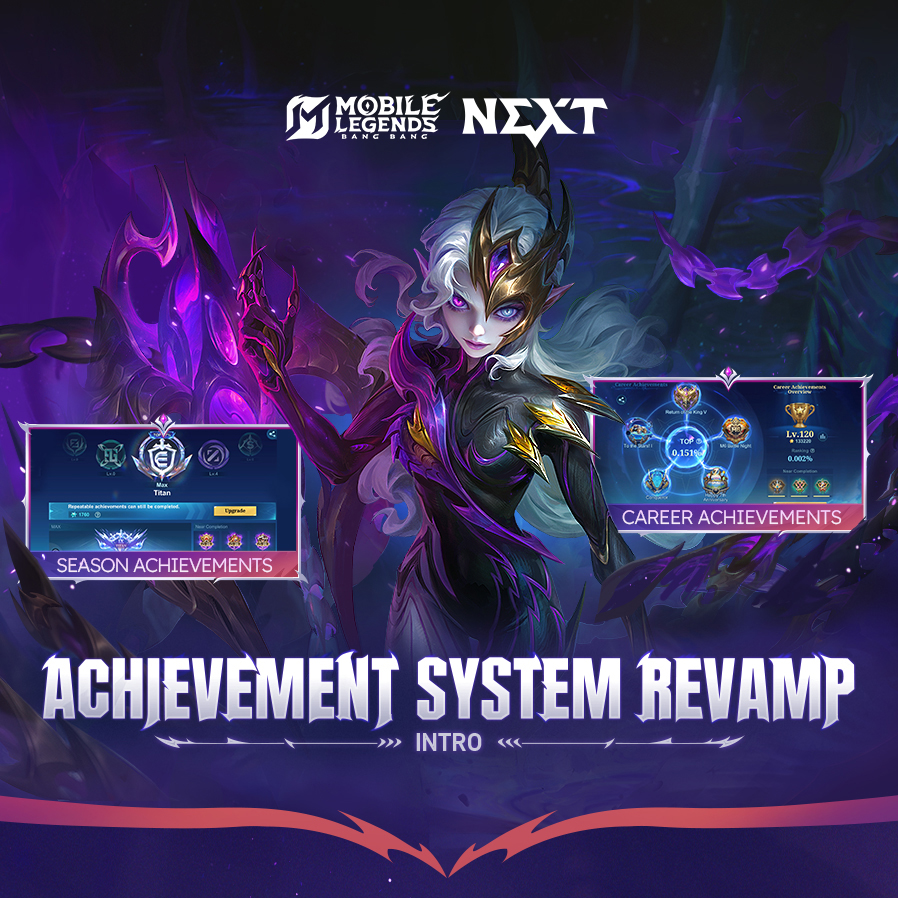 成就系統在NEXT版本迎來全面翻新！ 新增-賽季成就系統... - Mobile Legends: Bang Bang | Facebook