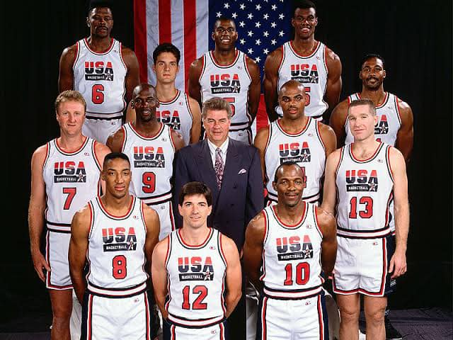 34 YEARS AGO TODAY 🇺🇸 The first 10 members of the Dream Team