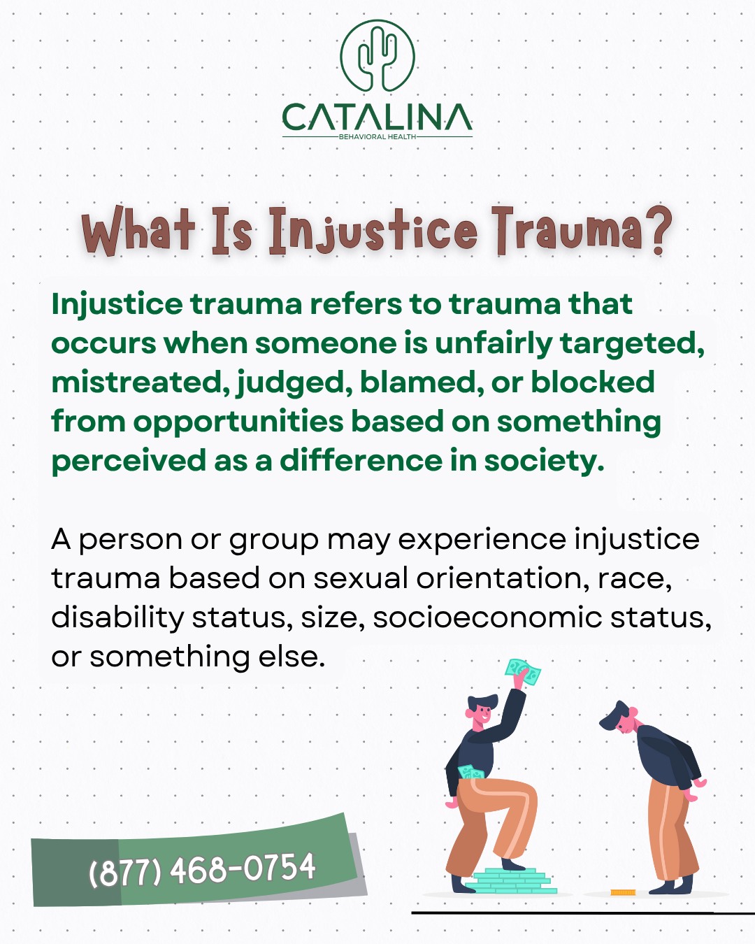 What Is Injustice Trauma?... - Catalina Behavioral Health | Facebook