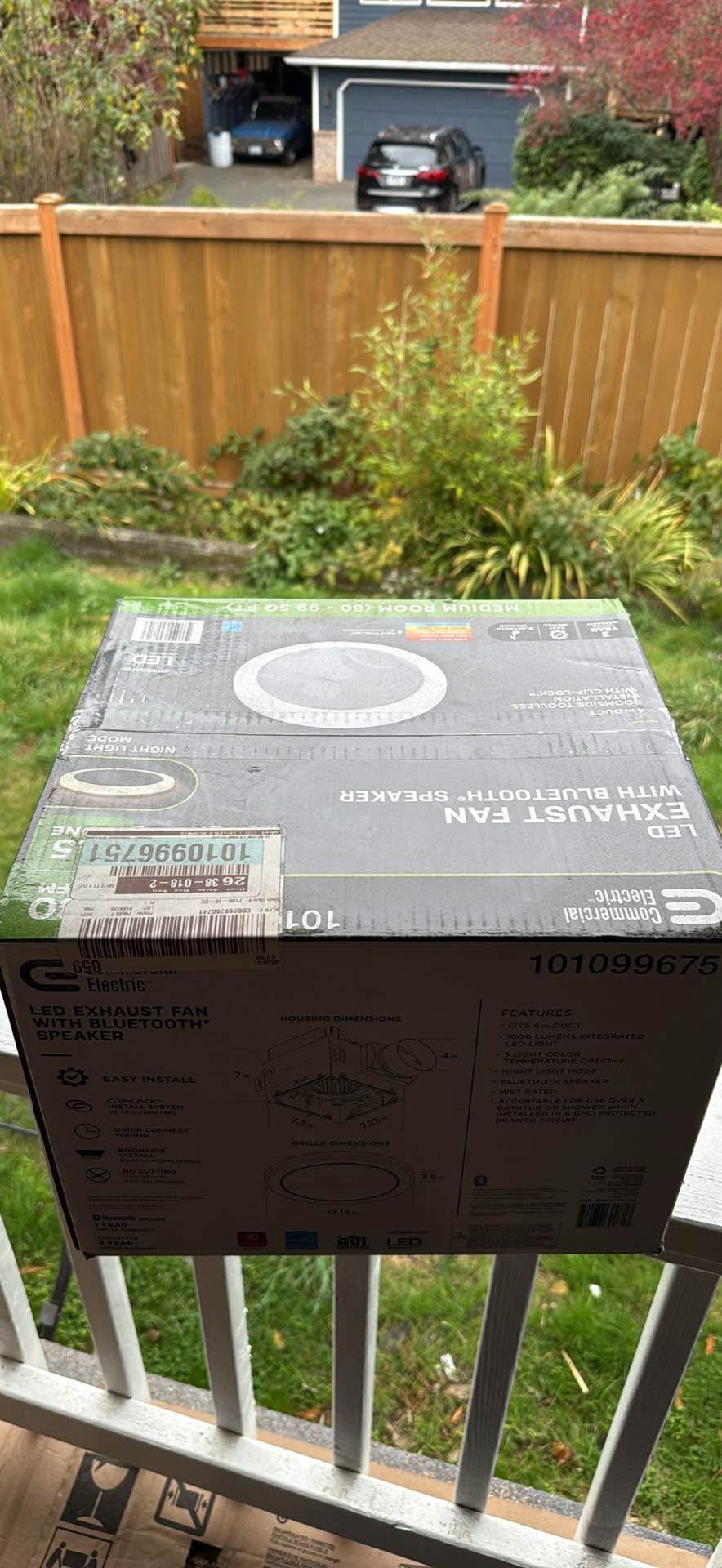 Brand new unopened Exhaust Fan with Bluetooth speaker - Fans - Edmonds ...