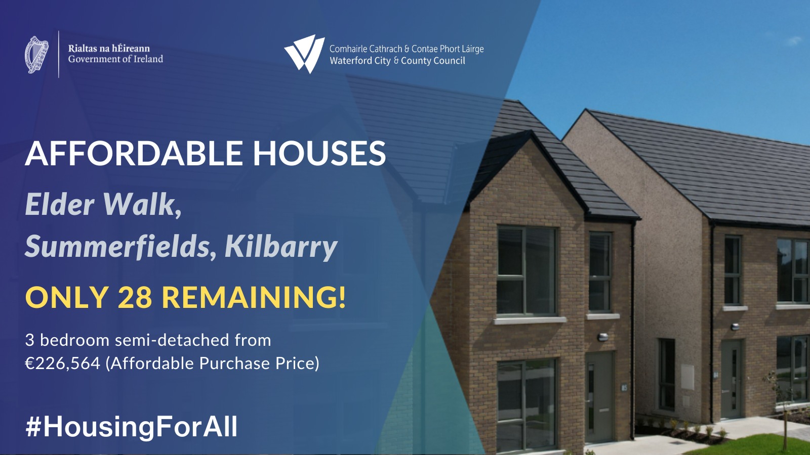 Only 28 homes... - Waterford City and County Council | Facebook