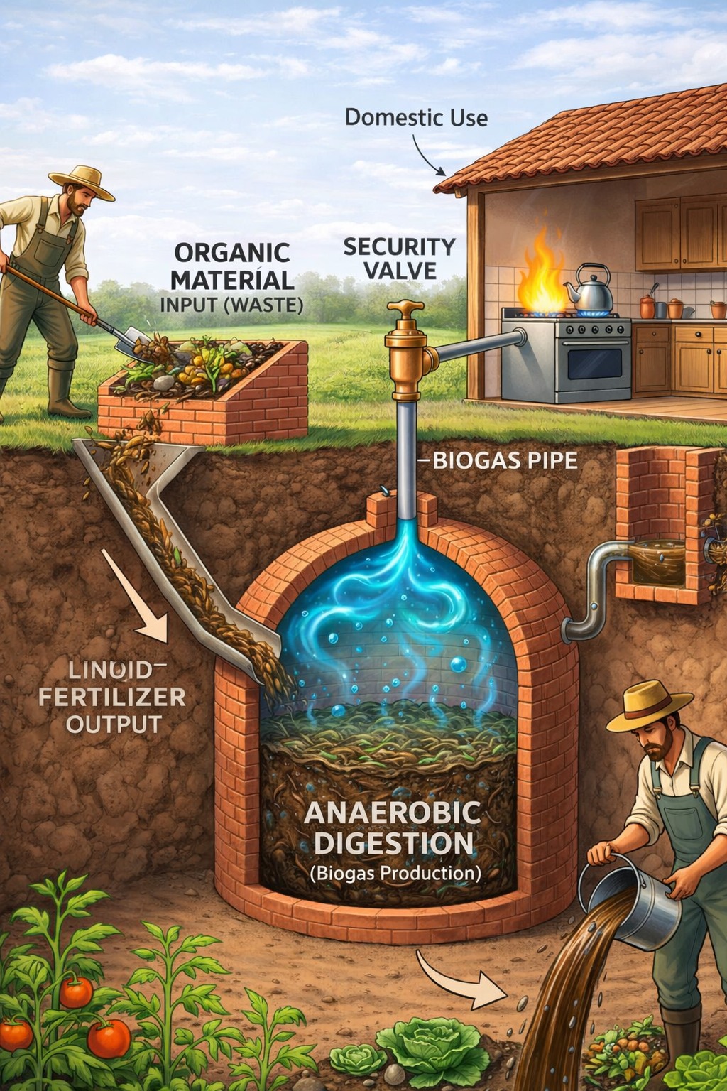 Grow - How a Biogas System Works: Turning Waste into Energy and ...