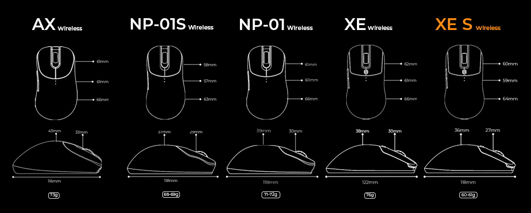 MSR - เปรียบเทียบรูปทรง VAXEE Wireless Mouse ทั้ง 5 รุ่นครับ 🥰 | Facebook