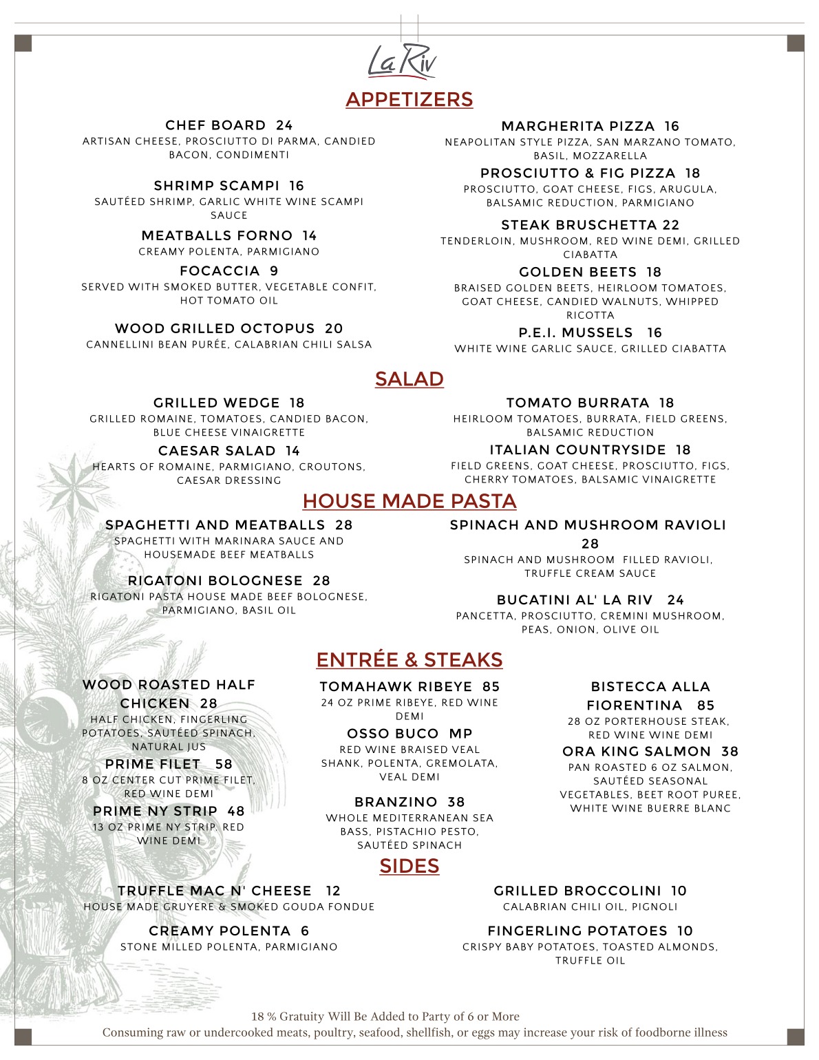 La Riv Wood Fired Italian | Georgetown TX