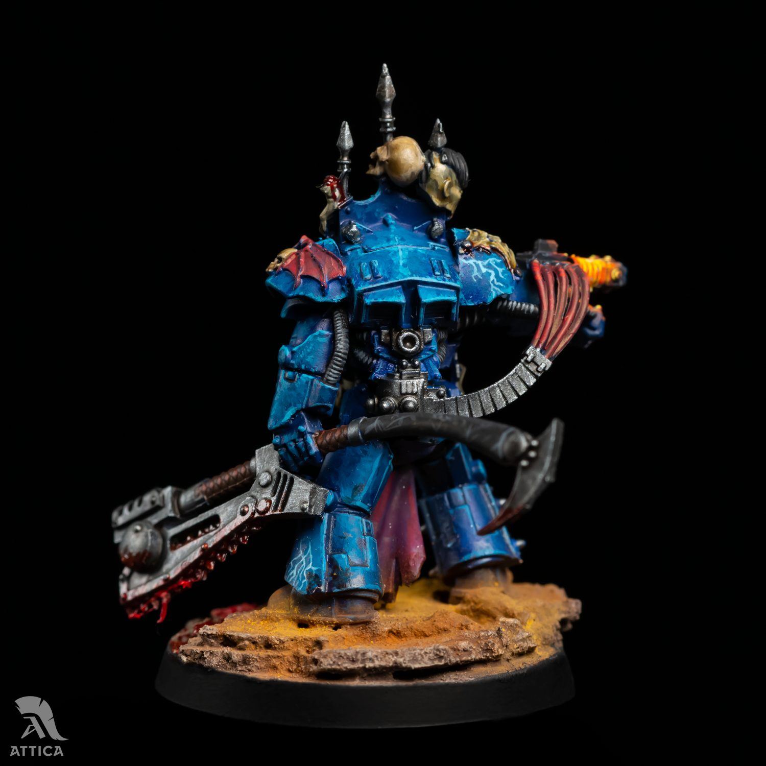Night Lords Legion Praetor in Tartaros Terminator Armour, Horus 