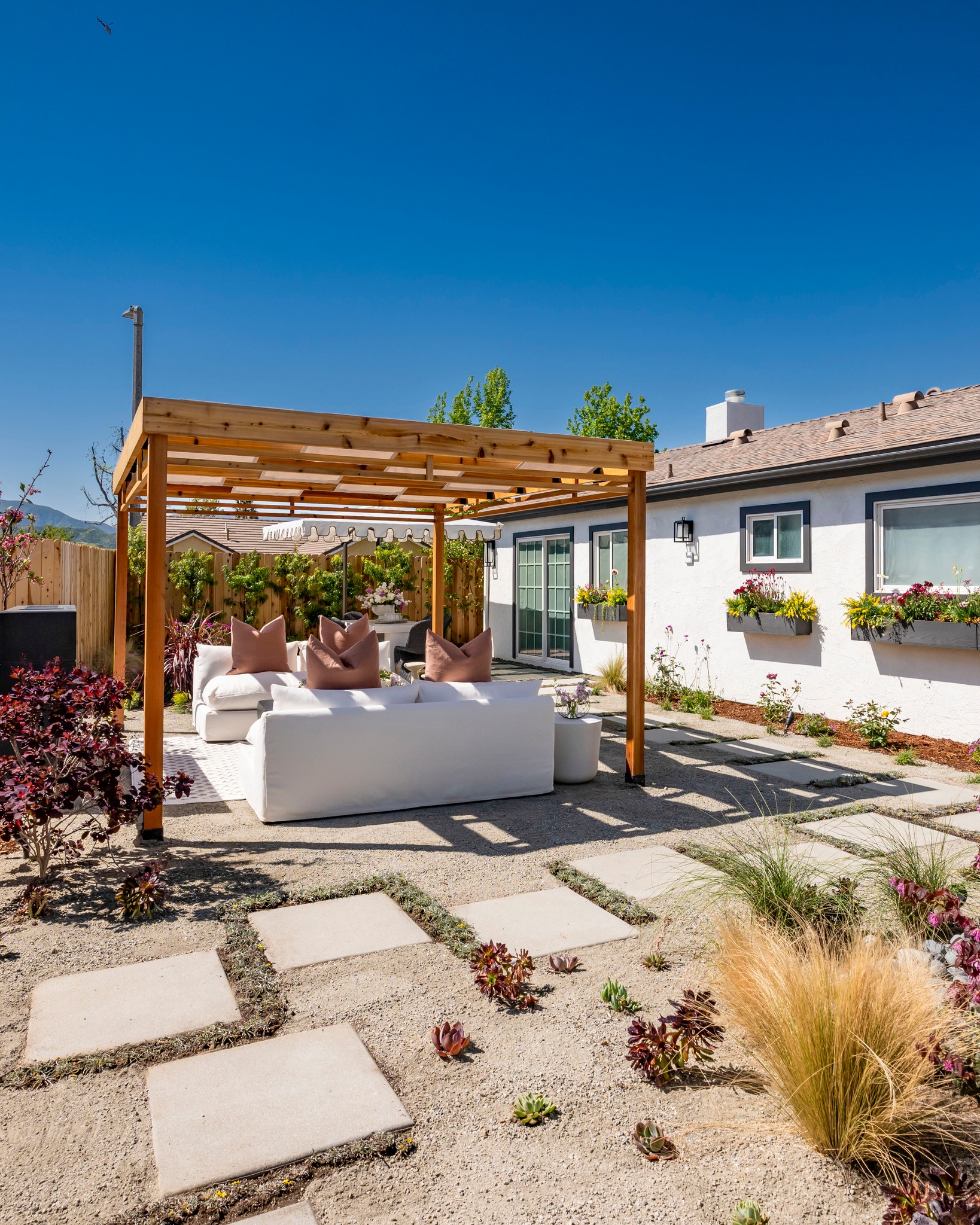 We loved transforming Jahel and Winter's backyard into a five-star