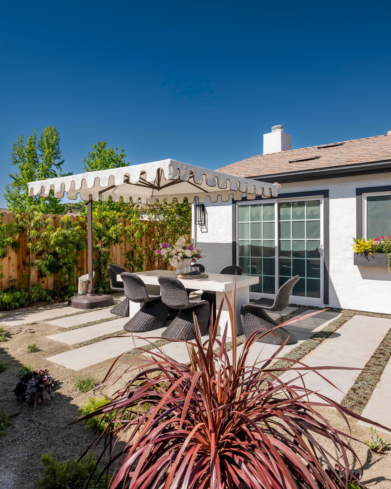 We loved transforming Jahel and Winter's backyard into a five-star