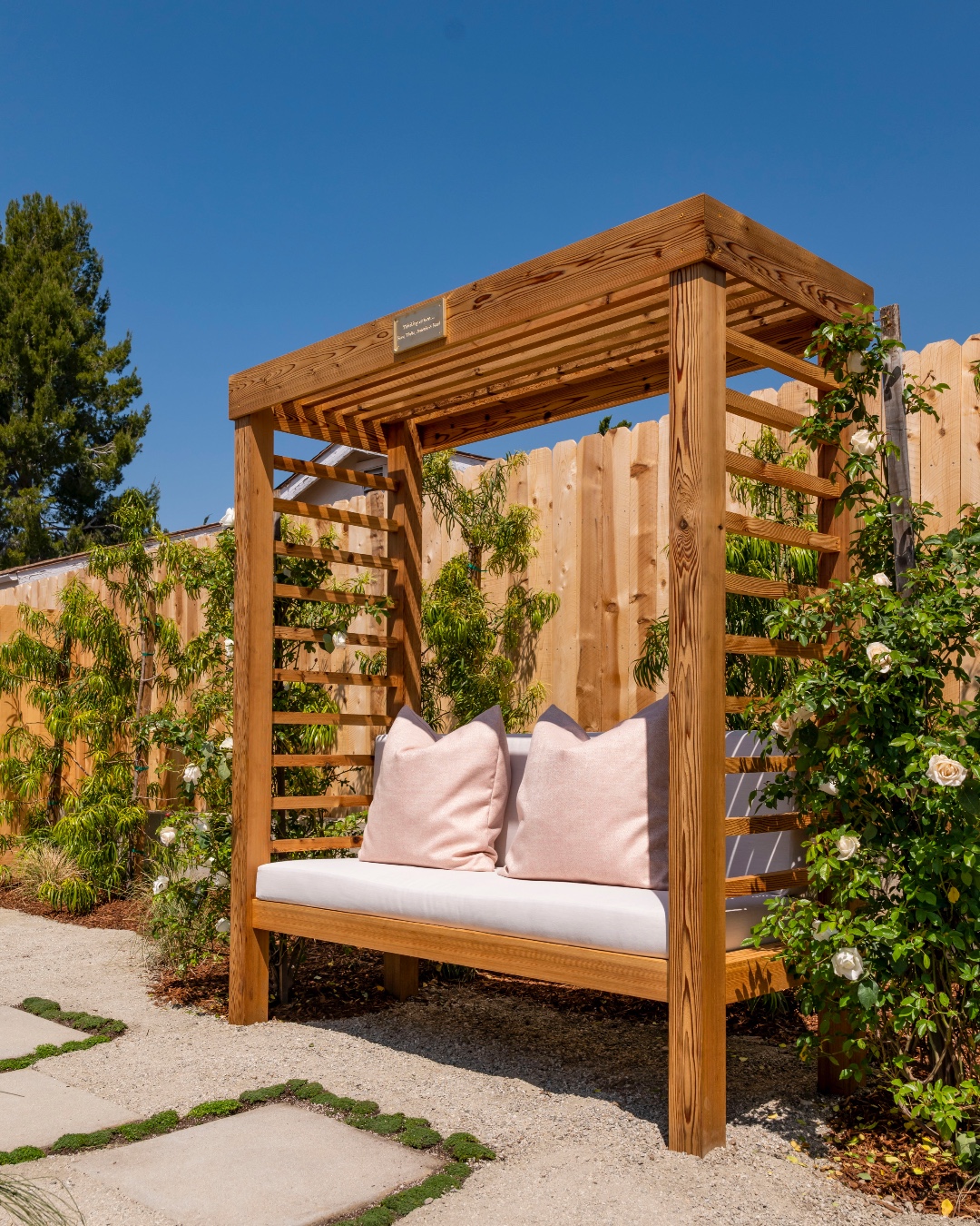 We loved transforming Jahel and Winter's backyard into a five-star
