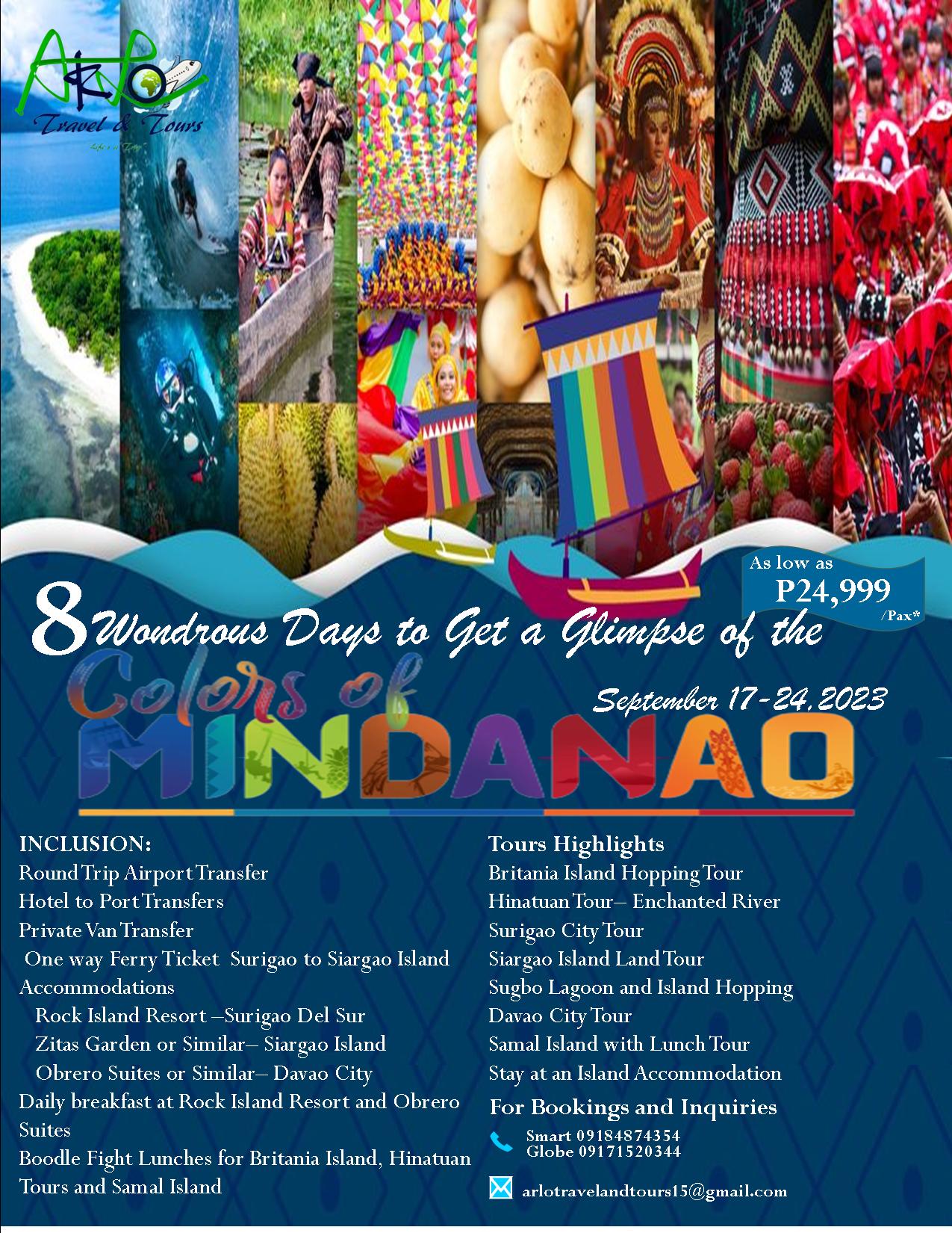 COLORS OF MINDANAO Have a Glimpse... - Arlo Travel and Tours