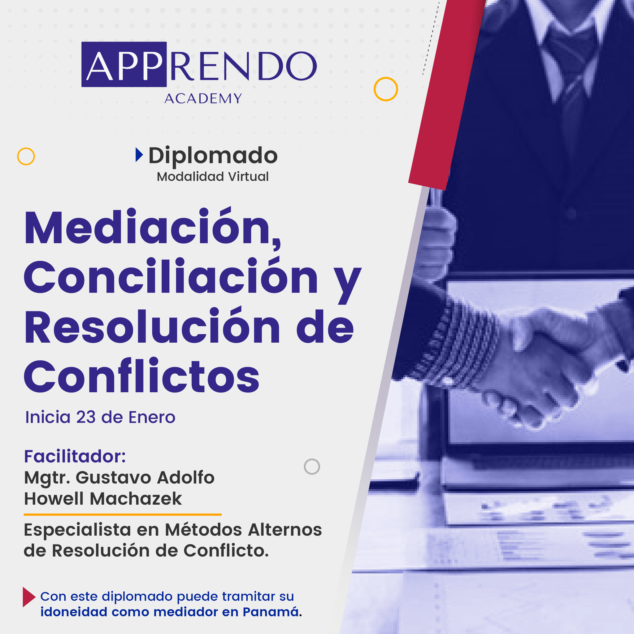 🔵 ¡Obtén tu idoneidad como mediador en... - Apprendo Academy | Facebook