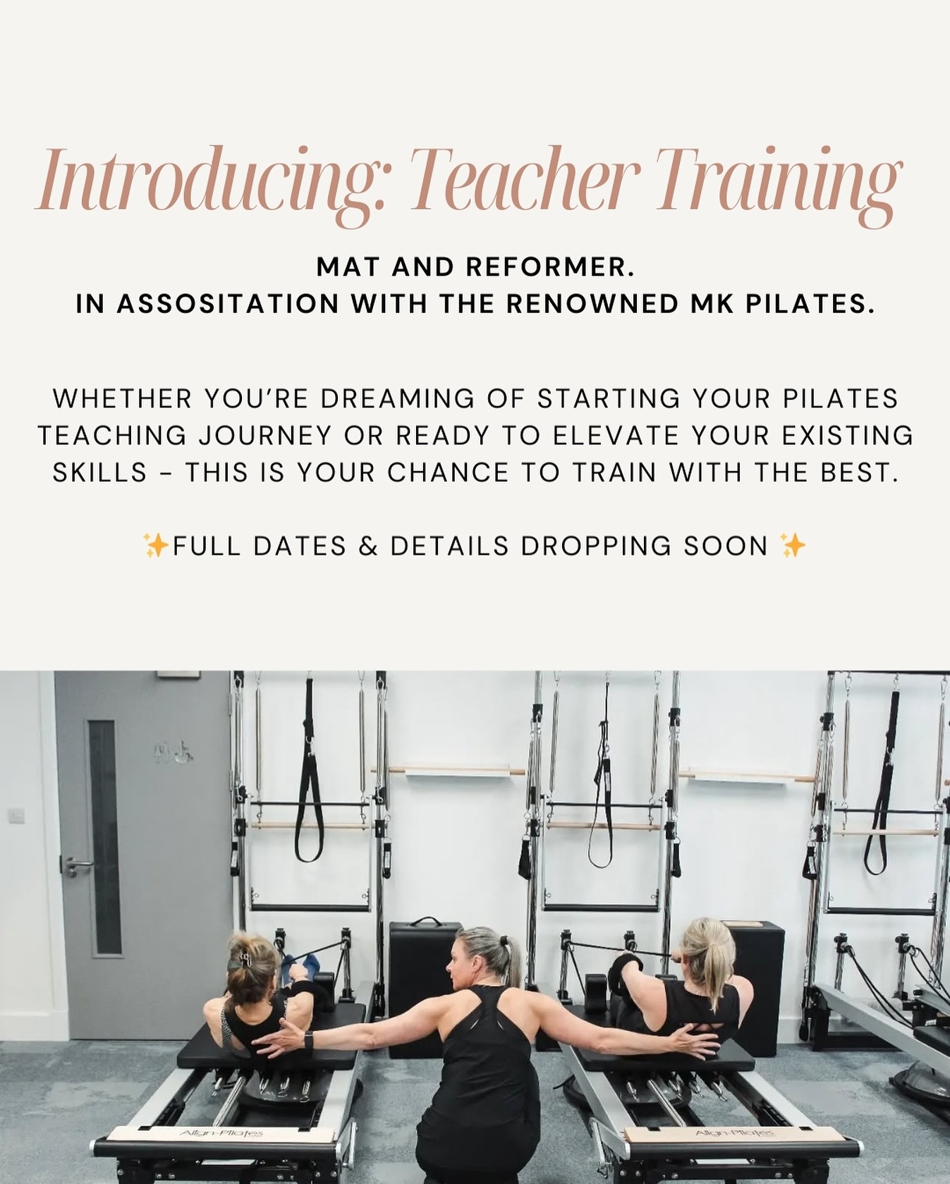 Align - 🚨 Teacher Training is coming to Align 🚨 Mat + Reformer. In ...