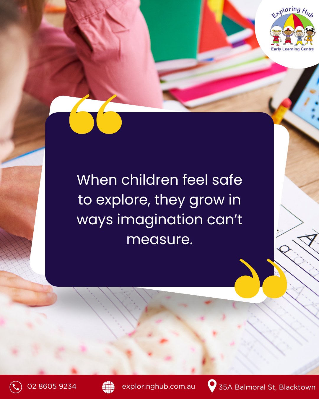 Exploring Hub Early Learning Centre - Balmoral Street | Facebook