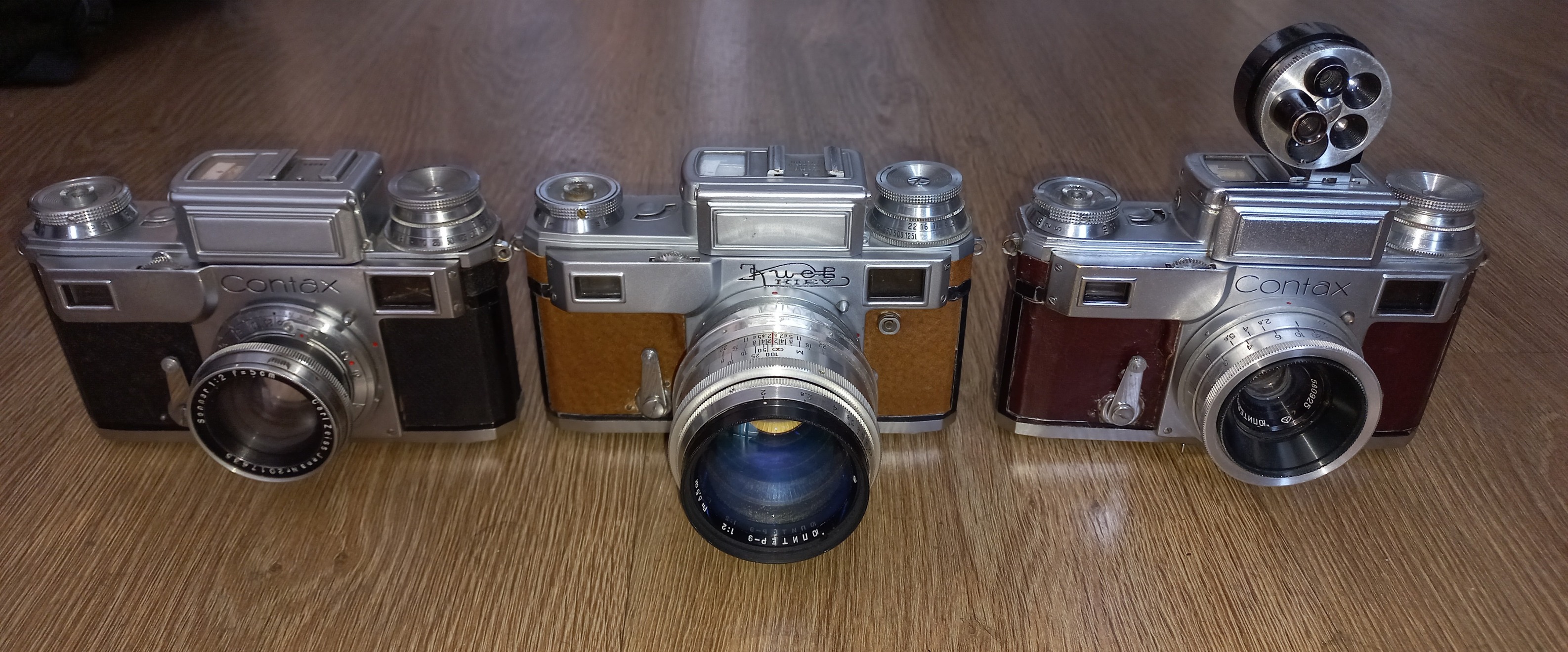 Soviet Jupiter 11 lens on Kiev Contax clone