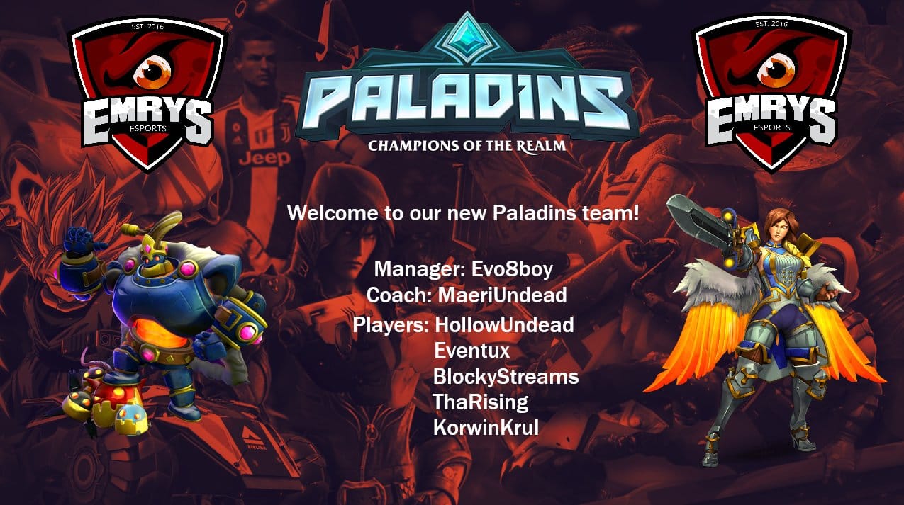 Emrys Esports - We would like to say a big welcome to our...