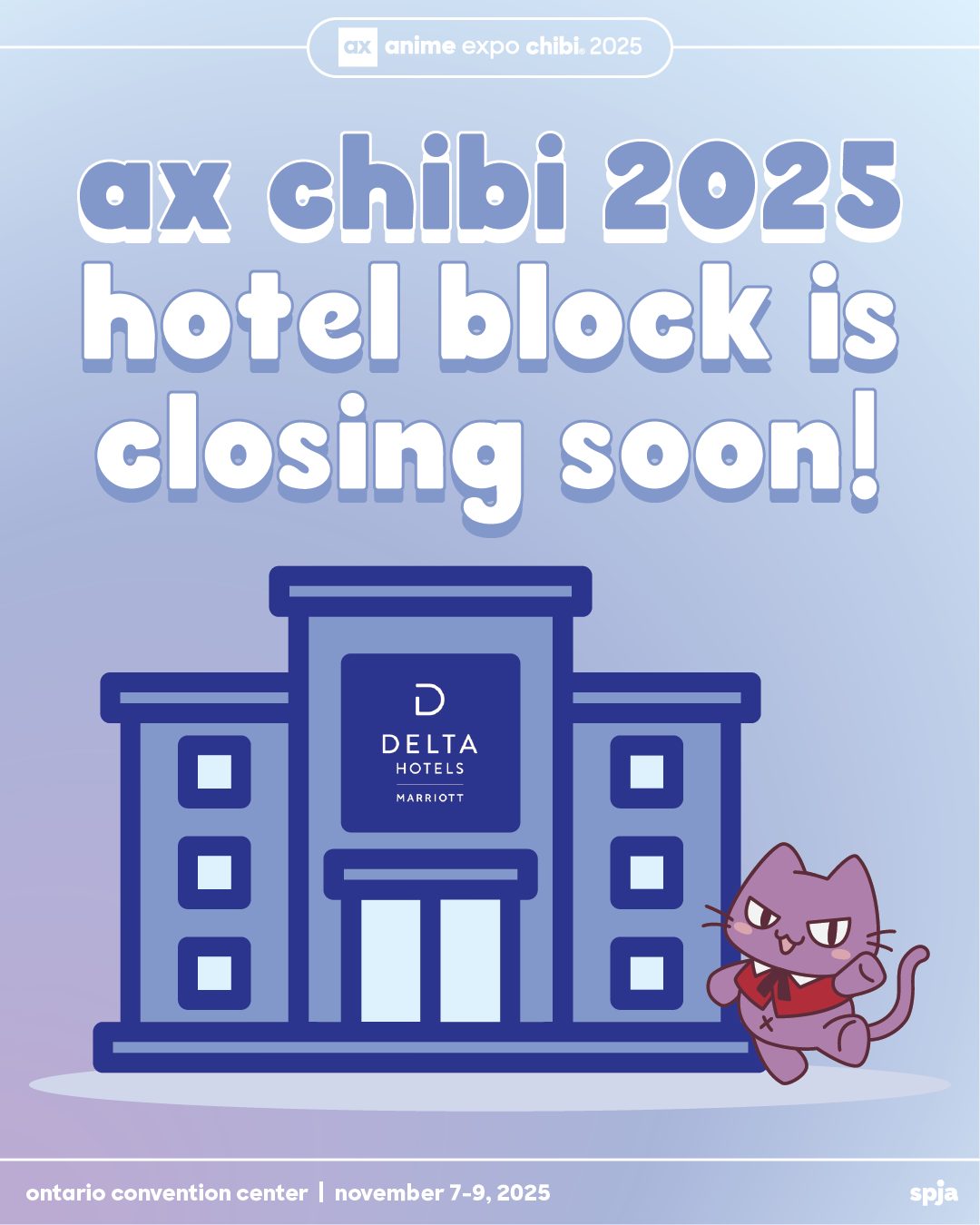 anime - Last chance to book your room through the #axchibi2025 hotel ...