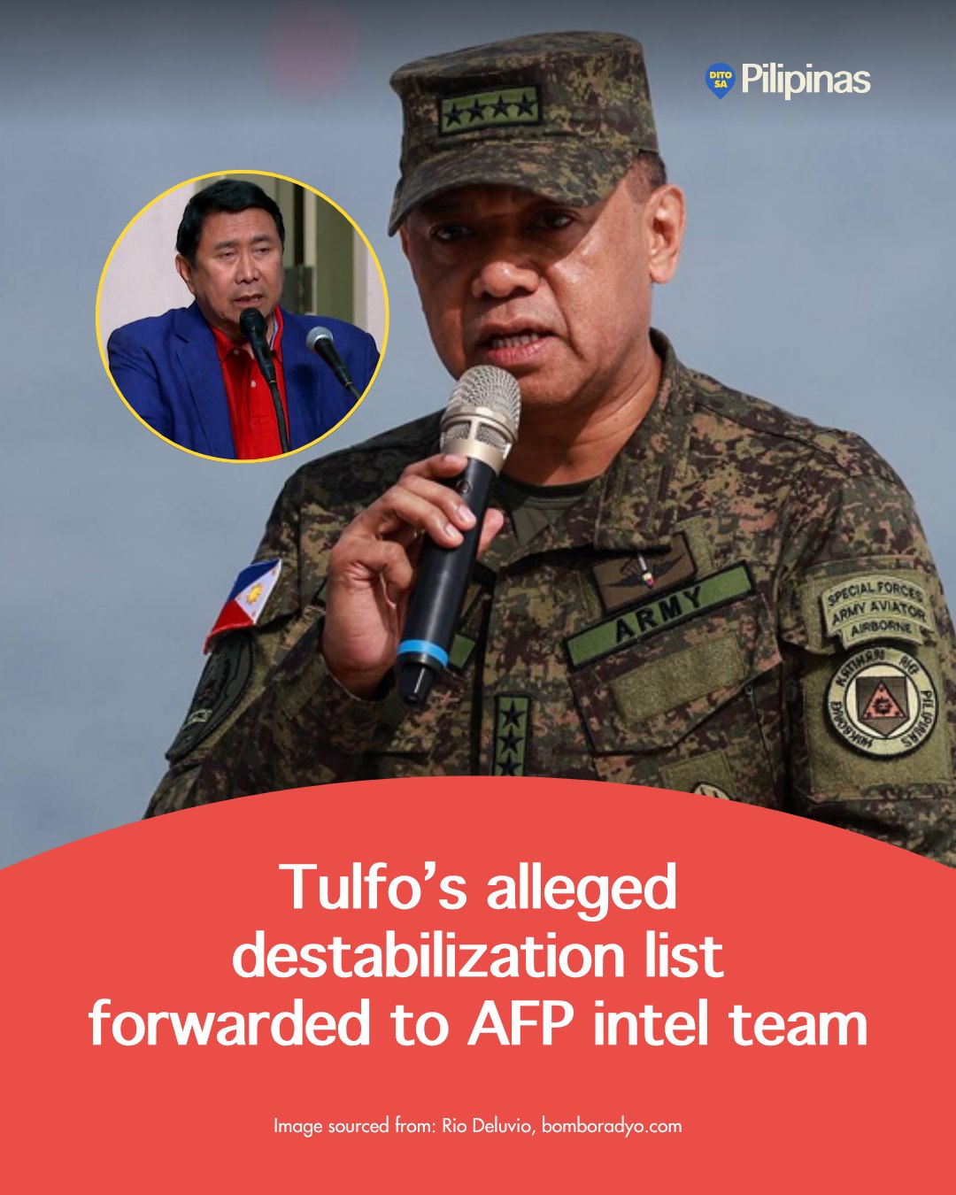 Dito - The list of several government officials and former generals ...