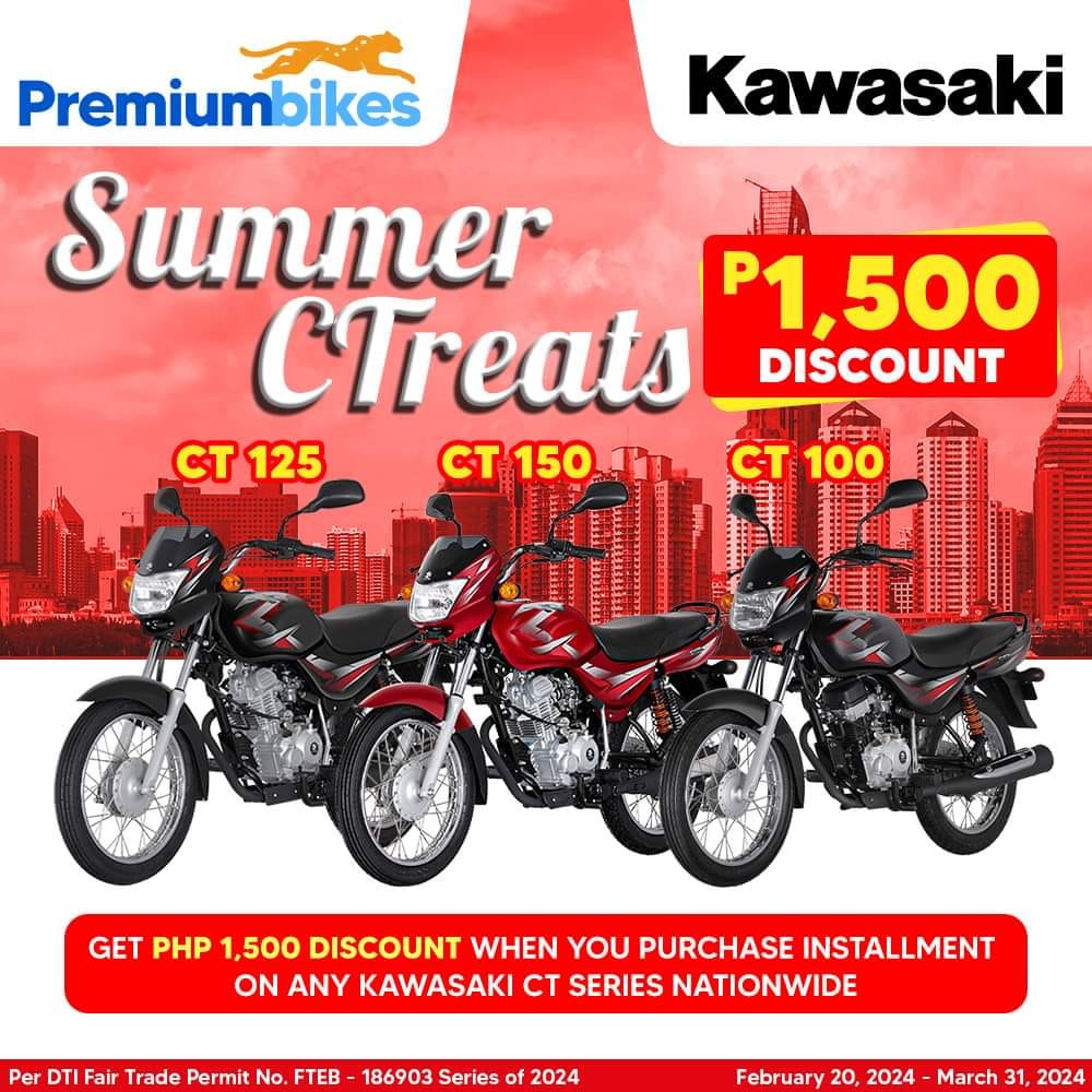 Tipid! Tipid! Tipiiiiiid!!! this summer with Kawasaki CTreats! Get
