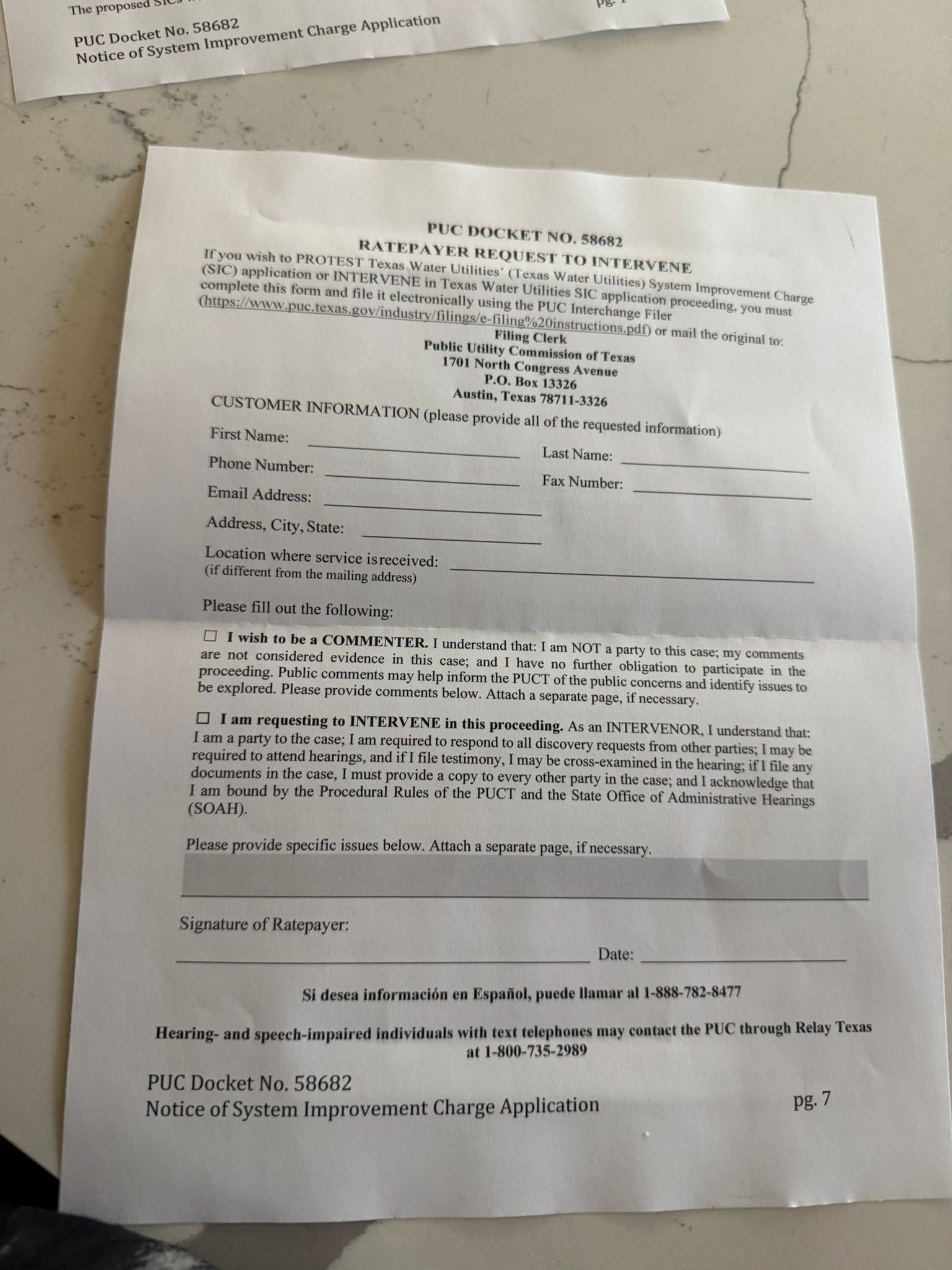 ざわたく What is the System Improvement Charge on Texas water bills?