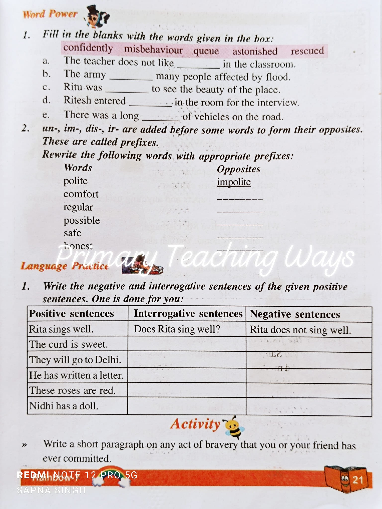 Language Practice (Exercise) !!!!