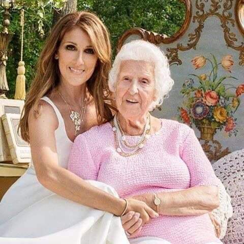 Celine Dion and her Mom 💛🌹