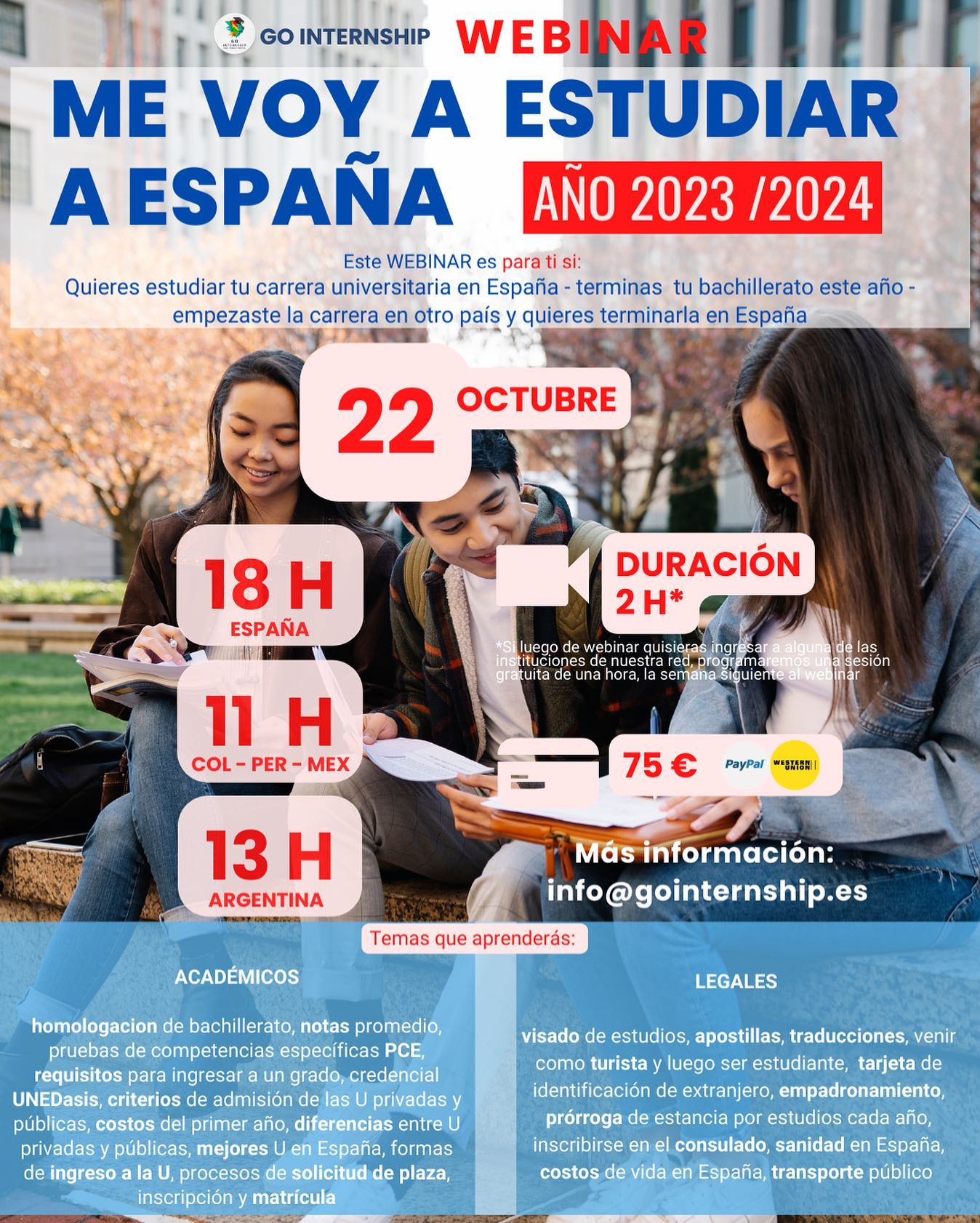 Go Internship - 🔴 Llegó el webinar que nos han pedido! 👏🏻...