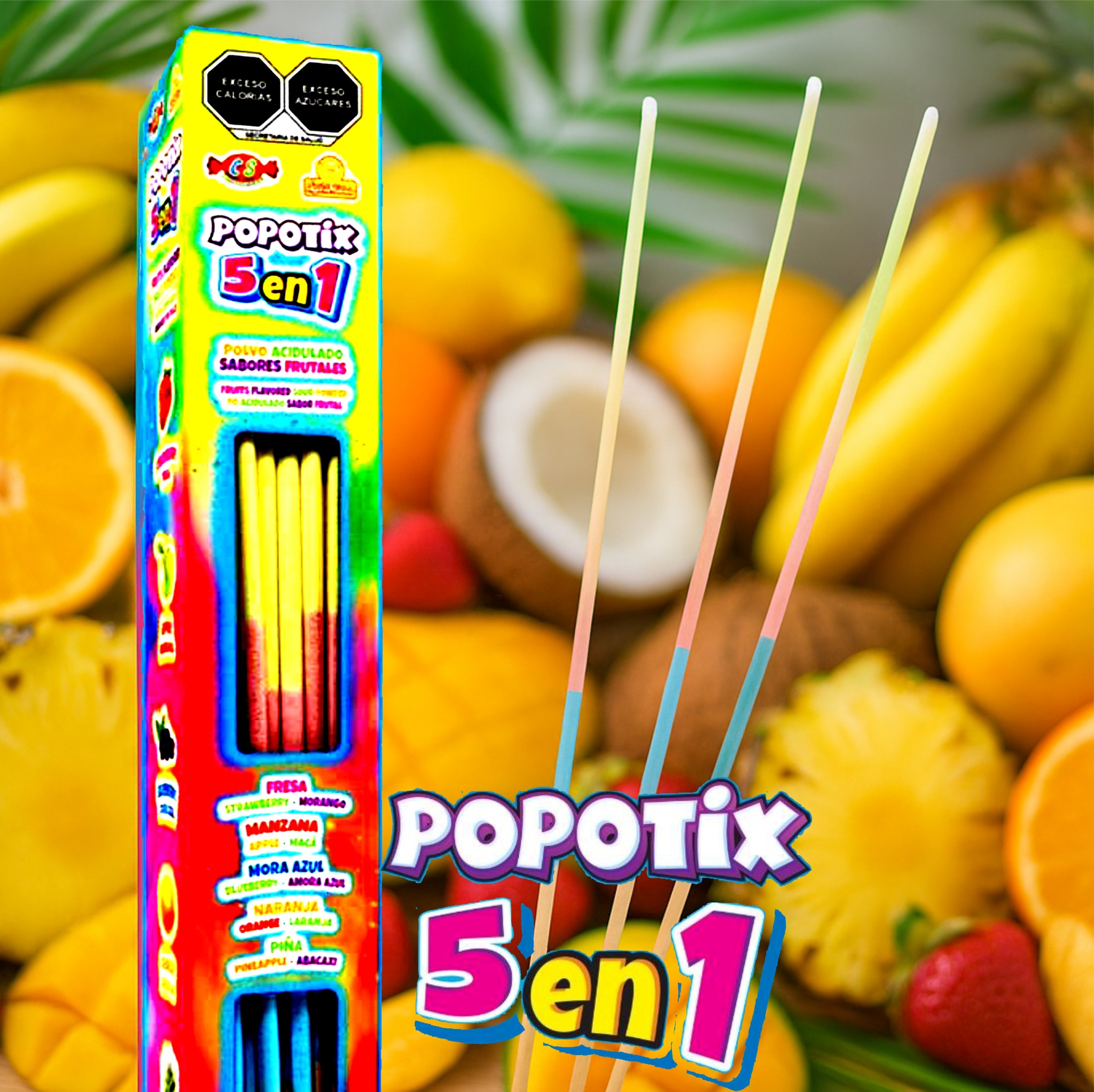 Distribuidora - Popotix 5 en 1 de Dulces Las Delicias es un delicioso ...