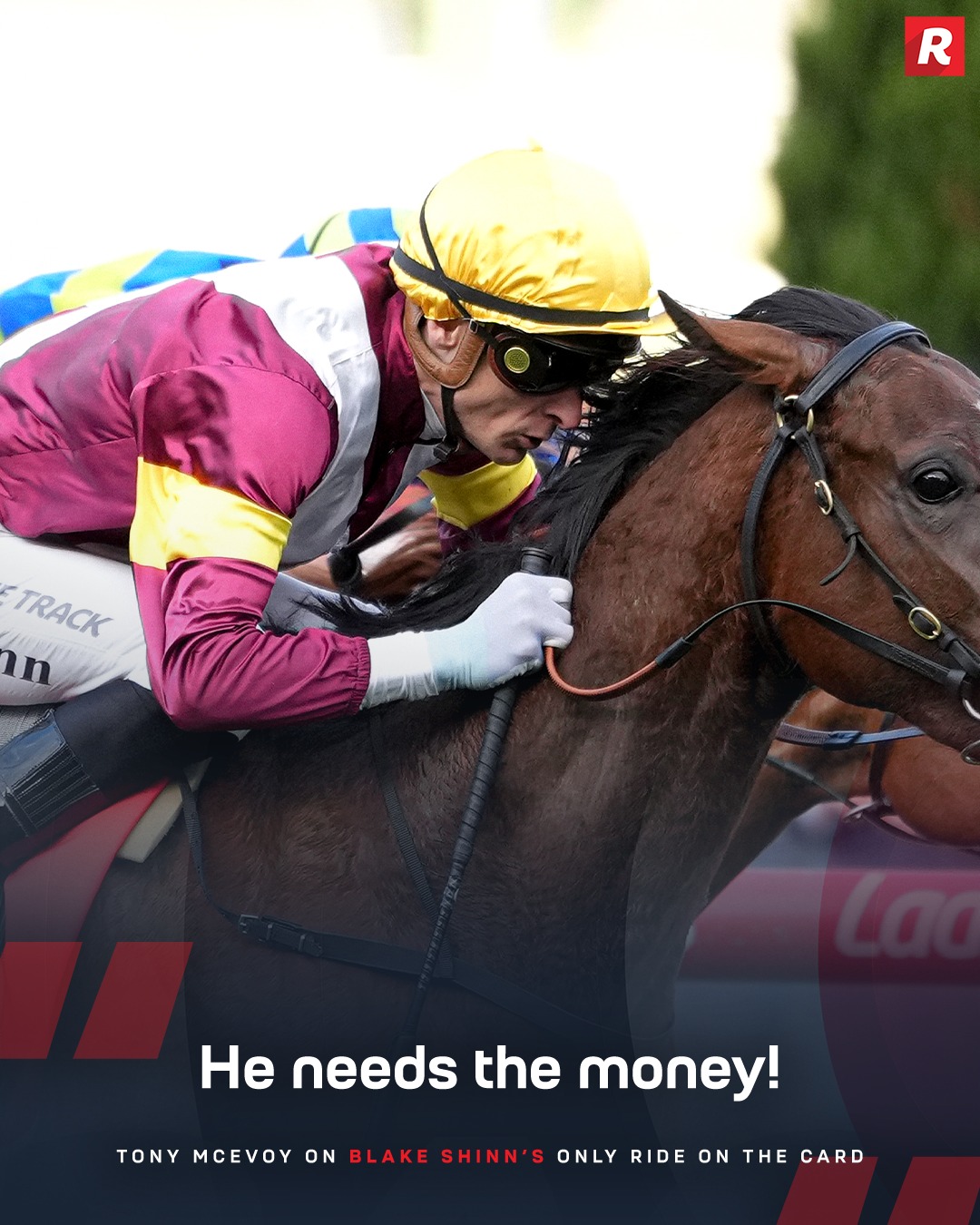 Racing.com - Tony McEvoy on Blake Shinn’s only ride on the card 😅 ...