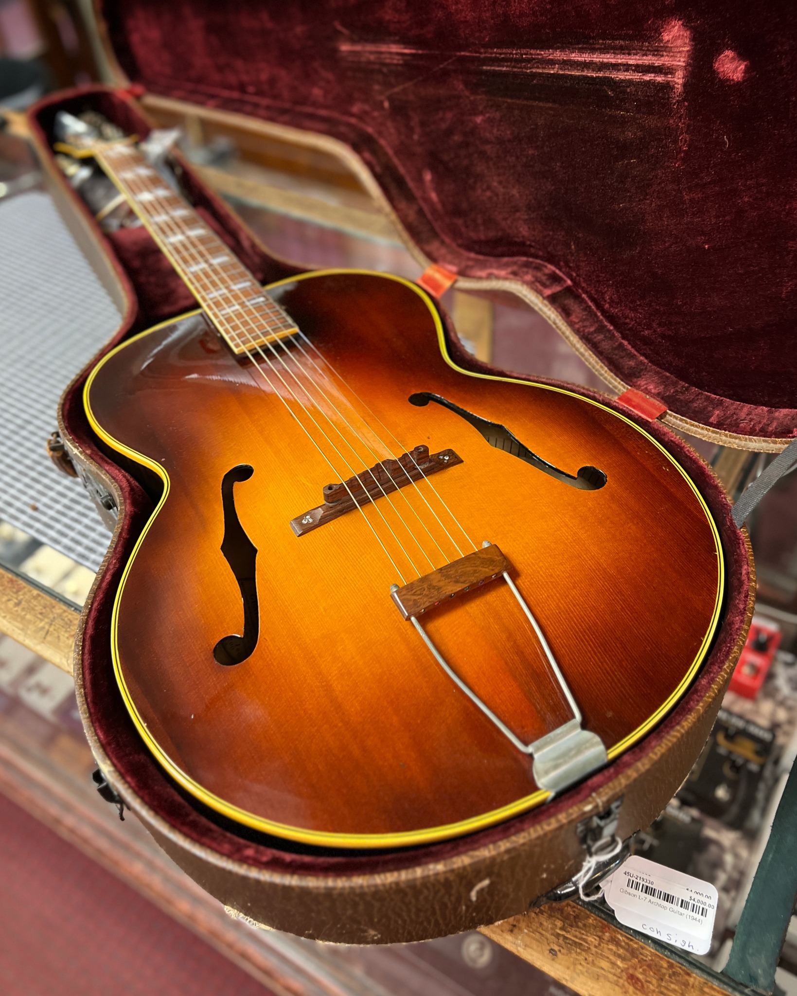 Built in 1951 and still a showstopper, this Gibson L-4C offers