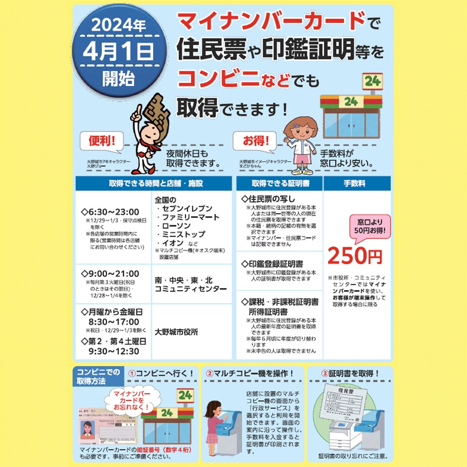 所得 証明 書 コンビニ