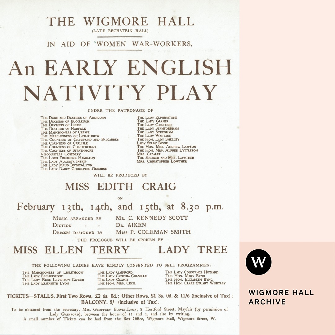 Wigmore Hall - On this day in our history... ...the...