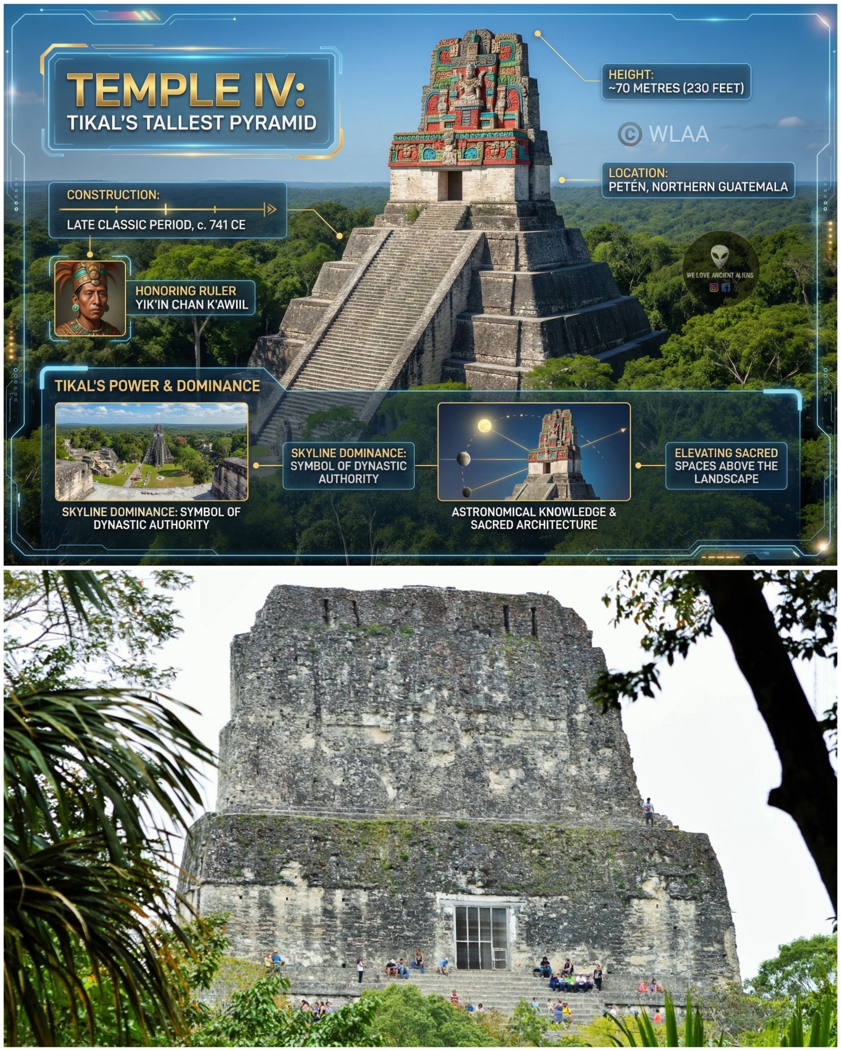 Temple IV at Tikal is the... - We Love Ancient Aliens | Facebook