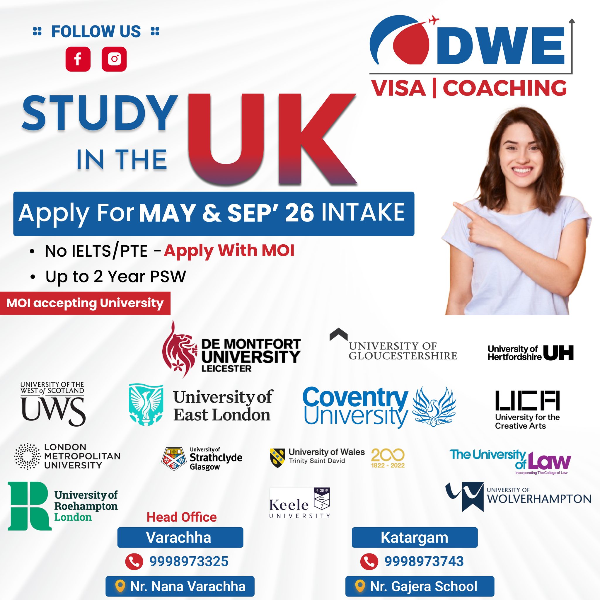 DWE - 🎓 Study in the UK Made Easy! 🇬🇧 Apply for May & Sep 2026 Intake ...