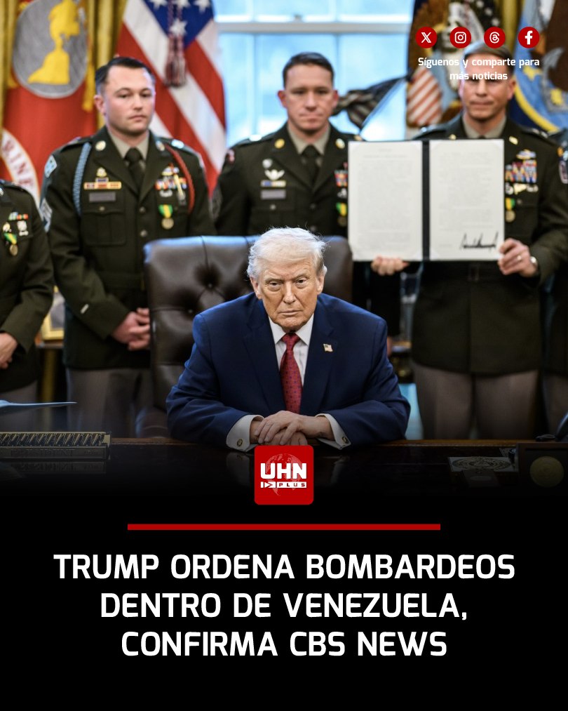 UHN Plus - 🇺🇸🇻🇪‼️ | URGENTE — CBS News confirma que el... | Facebook