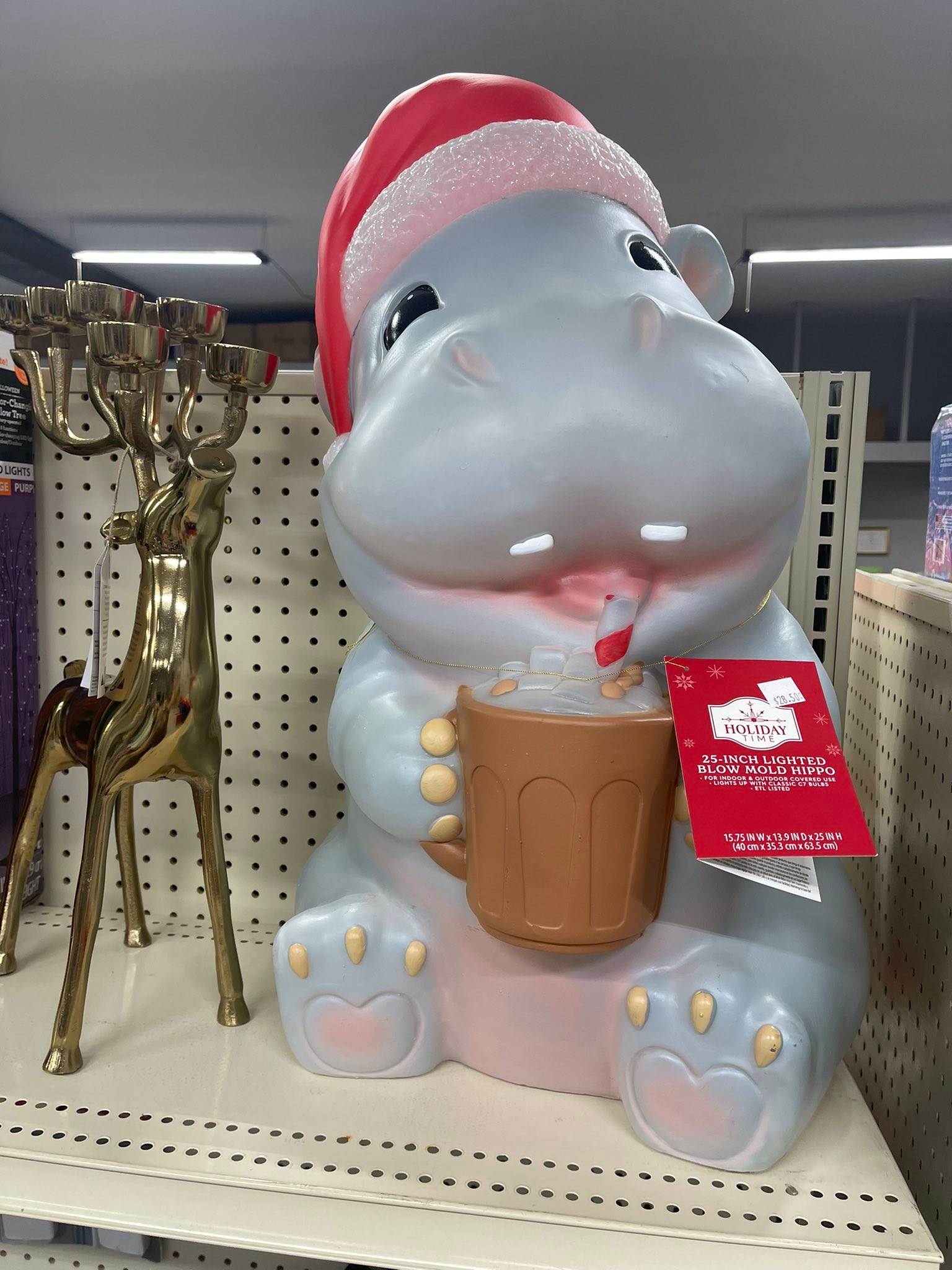 Triple - 25” lighted blow mold hippo $28.50 | Facebook