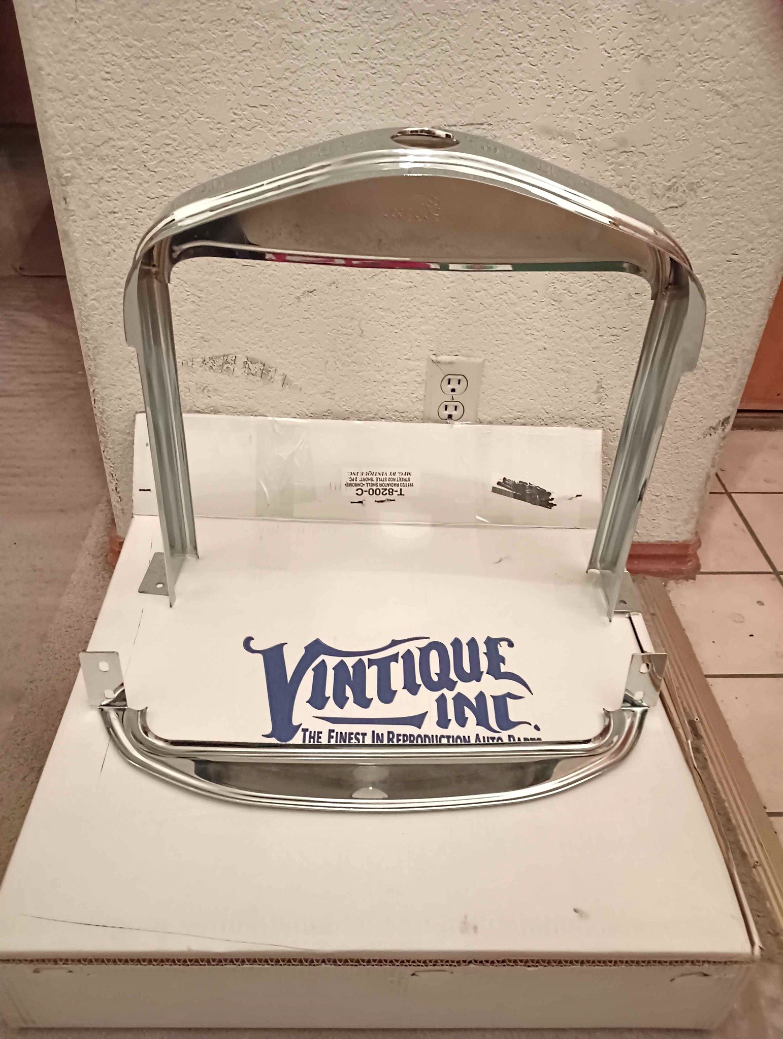 1917-1923 Ford Model T Radiator Shell - Chrome - Car Exterior Parts ...