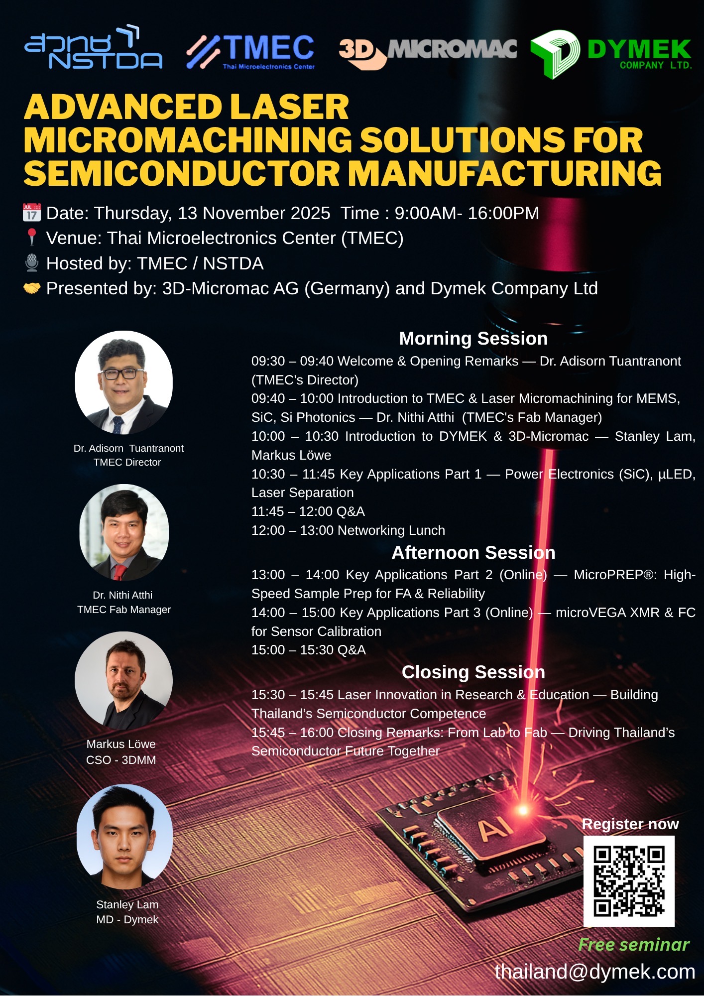 📣 Advanced Laser Micromachining Solutions for Semiconductor Manufacturing