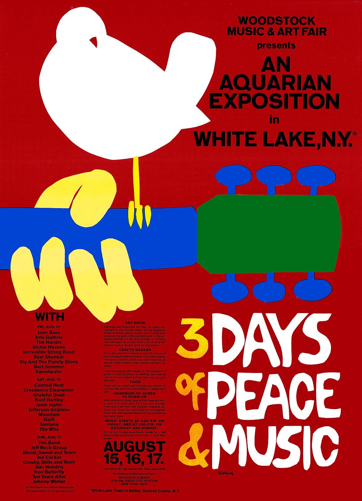 WoodStock! 3 days of Peace and Music.. Aug 15-18 1969 ✌✌✌