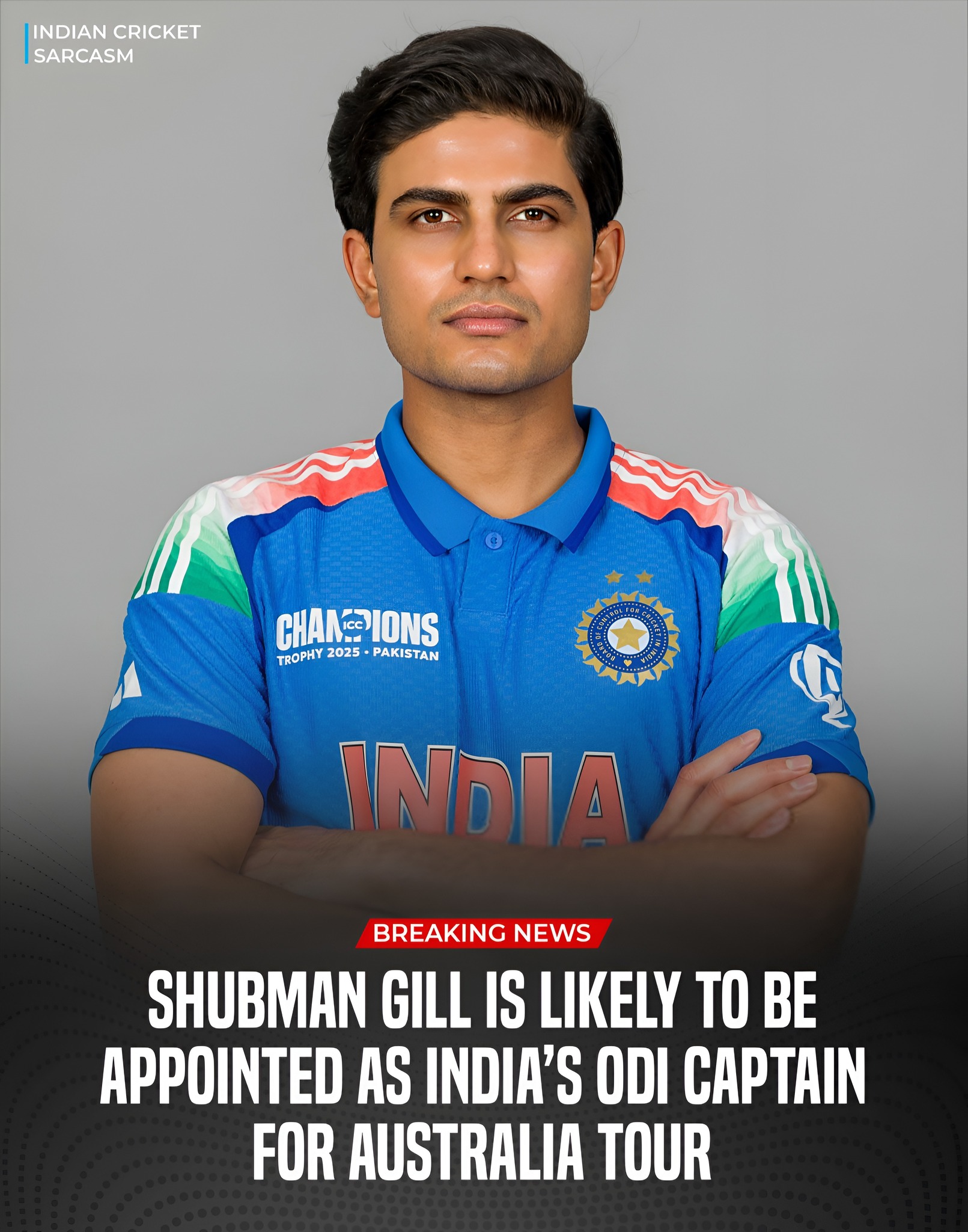 🚨 New ODI Captain For India! 😮 - Indian Cricket Sarcasm | Facebook