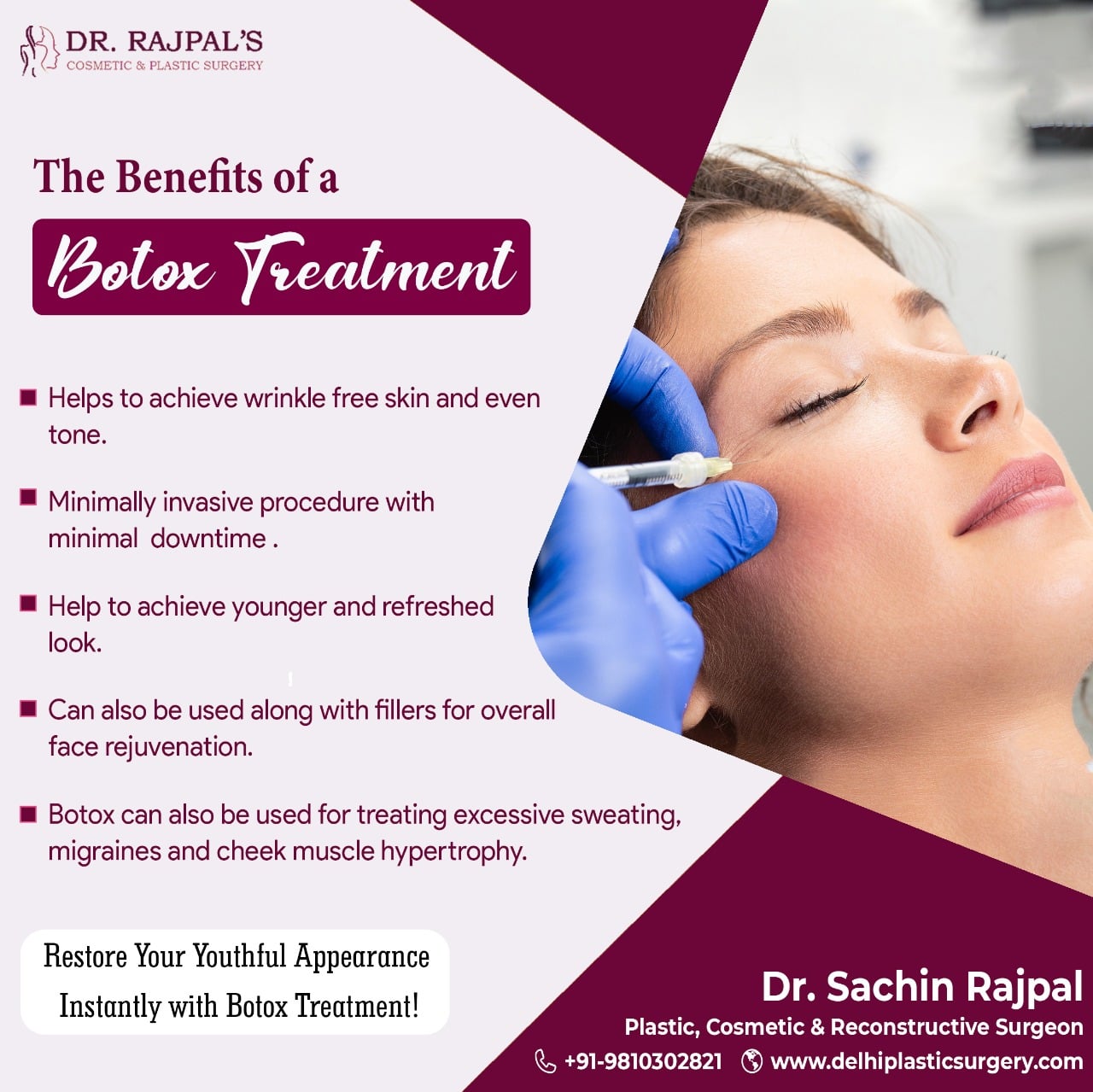 THE BENEFITS OF BOTOX® TREATMENT Many... - Dr. Sachin Rajpal | Facebook