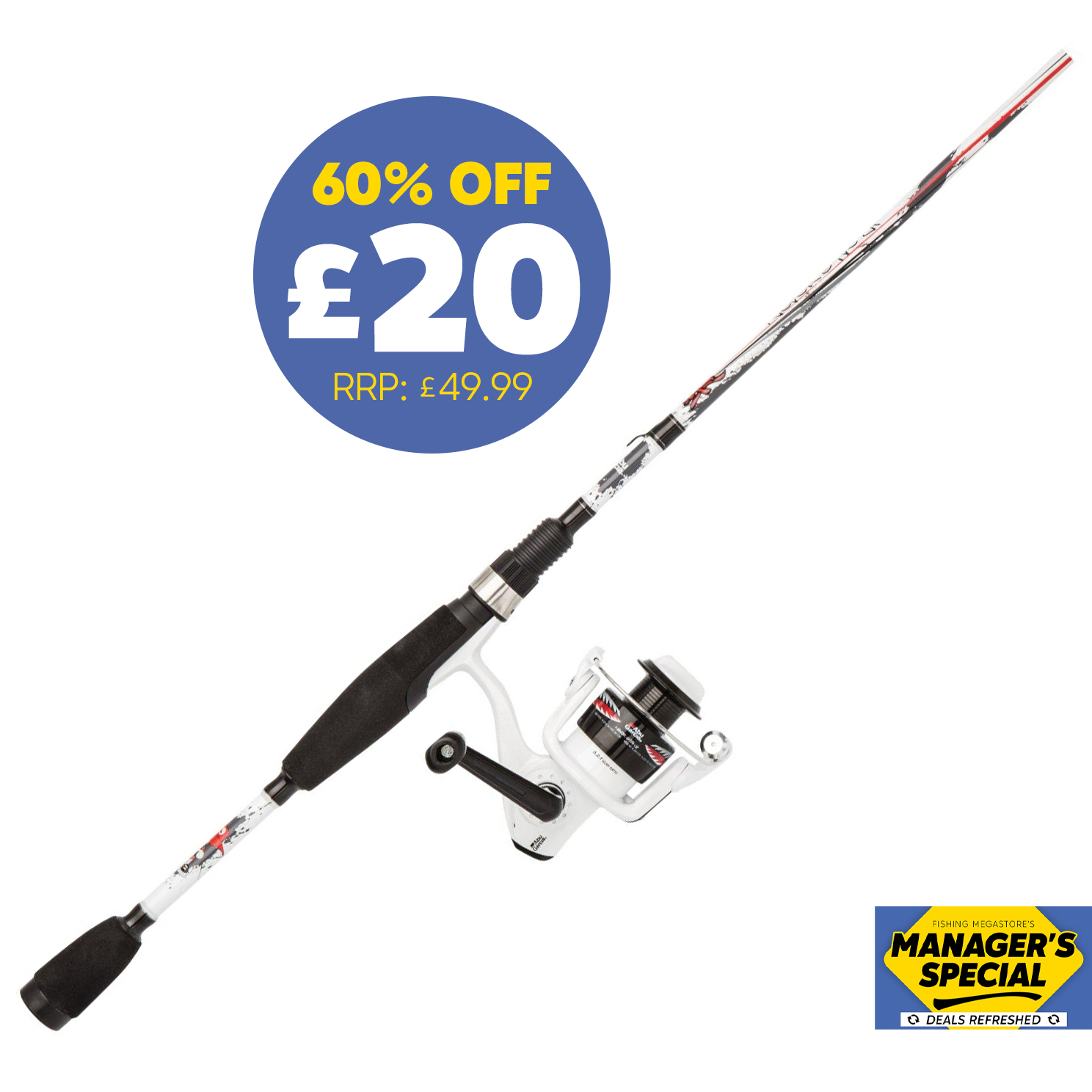 abu garcia ike dude fishing rod 6ft Spinning Combo With inspiration from Mike Iaconelli Spinning Combo Ike Fishing Gear