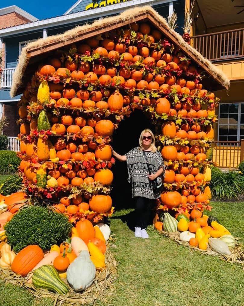 There are lots of great fall decoration out at Dolly Parton's