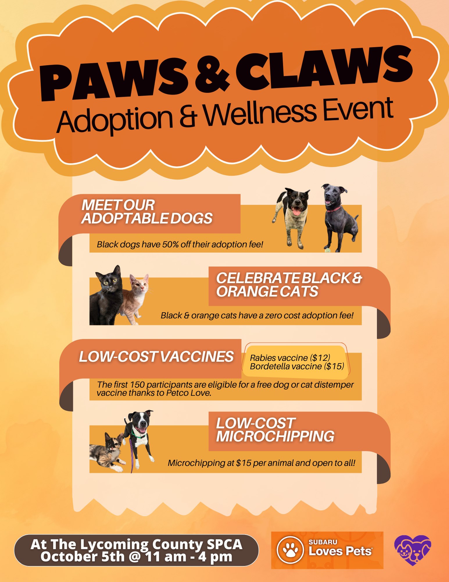 Paws & Claws Adoption and Wellness Event