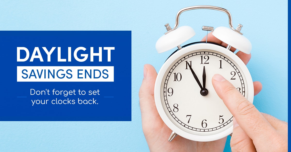 TSR - Friendly Reminder: Remember to set your clocks back one hour, as ...