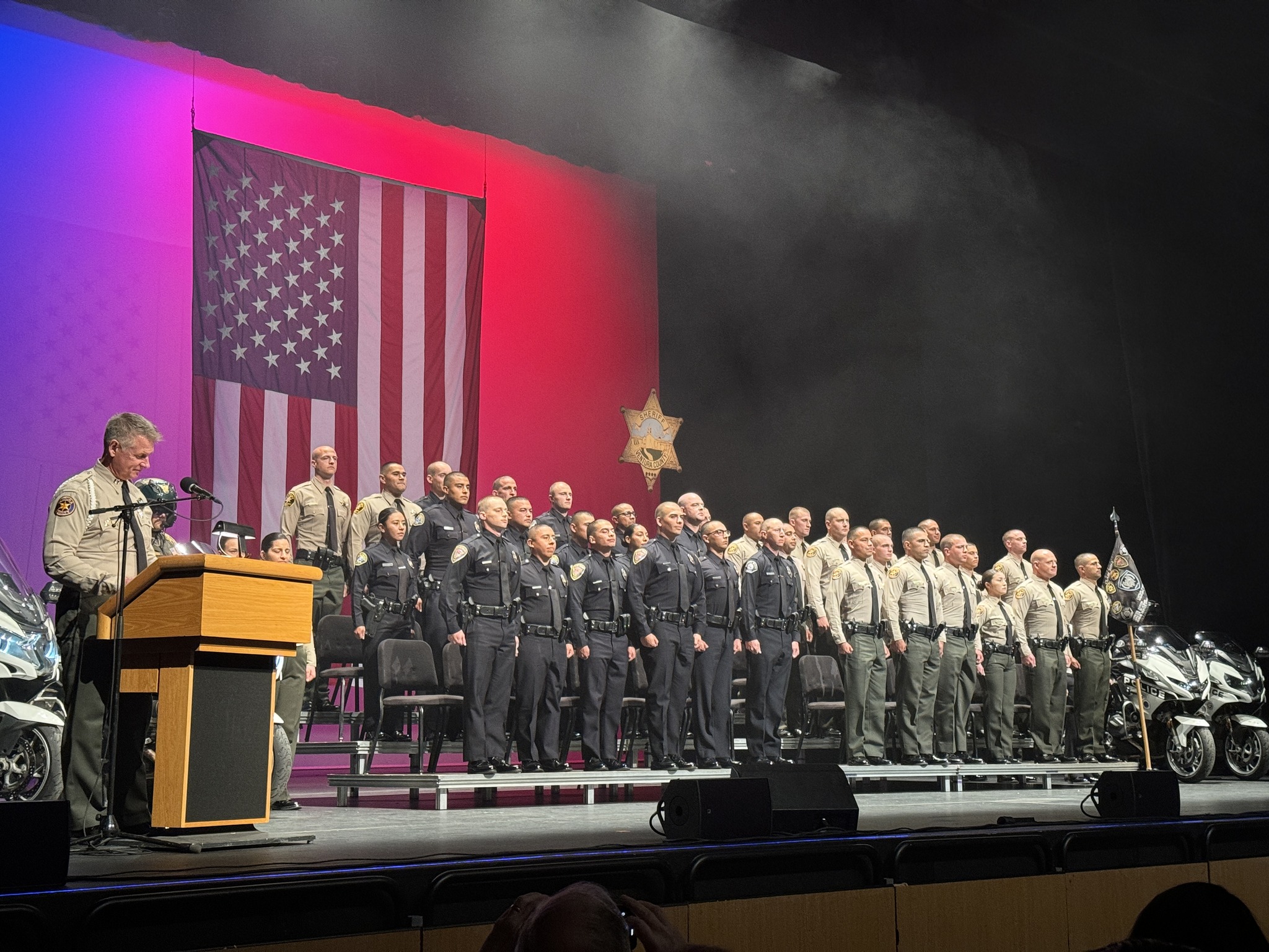 Oxnard - VCSO Captain Randy Downard addresses graduating class 2023-2 ...