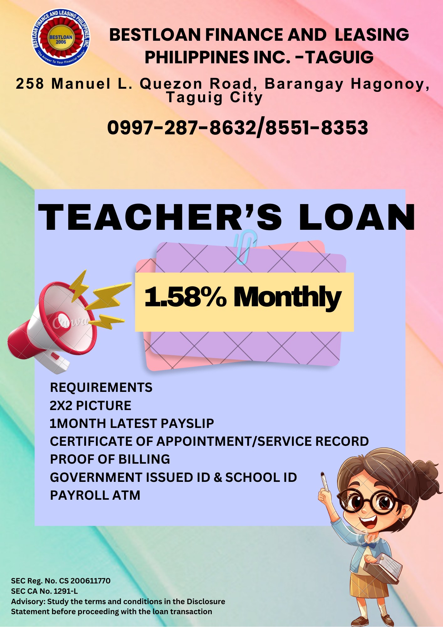 Bestloan Finance and Leasing Philippines INC.- Taguig Branch