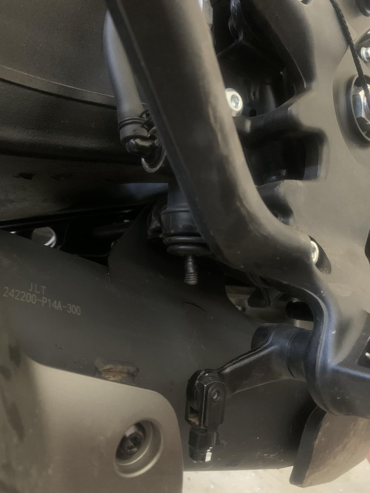 Ninja 300 rear brake linkage diagram needed